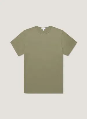 Men's Classic T-shirt in Sea Moss Timeless casual wear sequined details