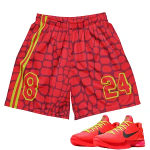 Reverse Grinch "Domin8 24/7" Basketball Mesh Shorts Stretchable lounging clothes