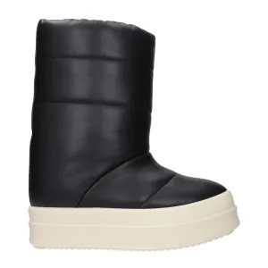 Contoured Footbed Rick Owens Leather Ankle Men's Boots