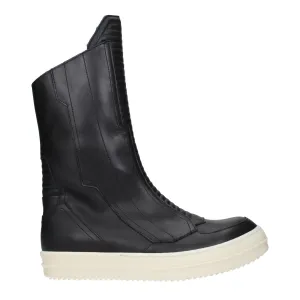 Rick Owens Leather Ankle Men's Boots Neutral Style Top Shade