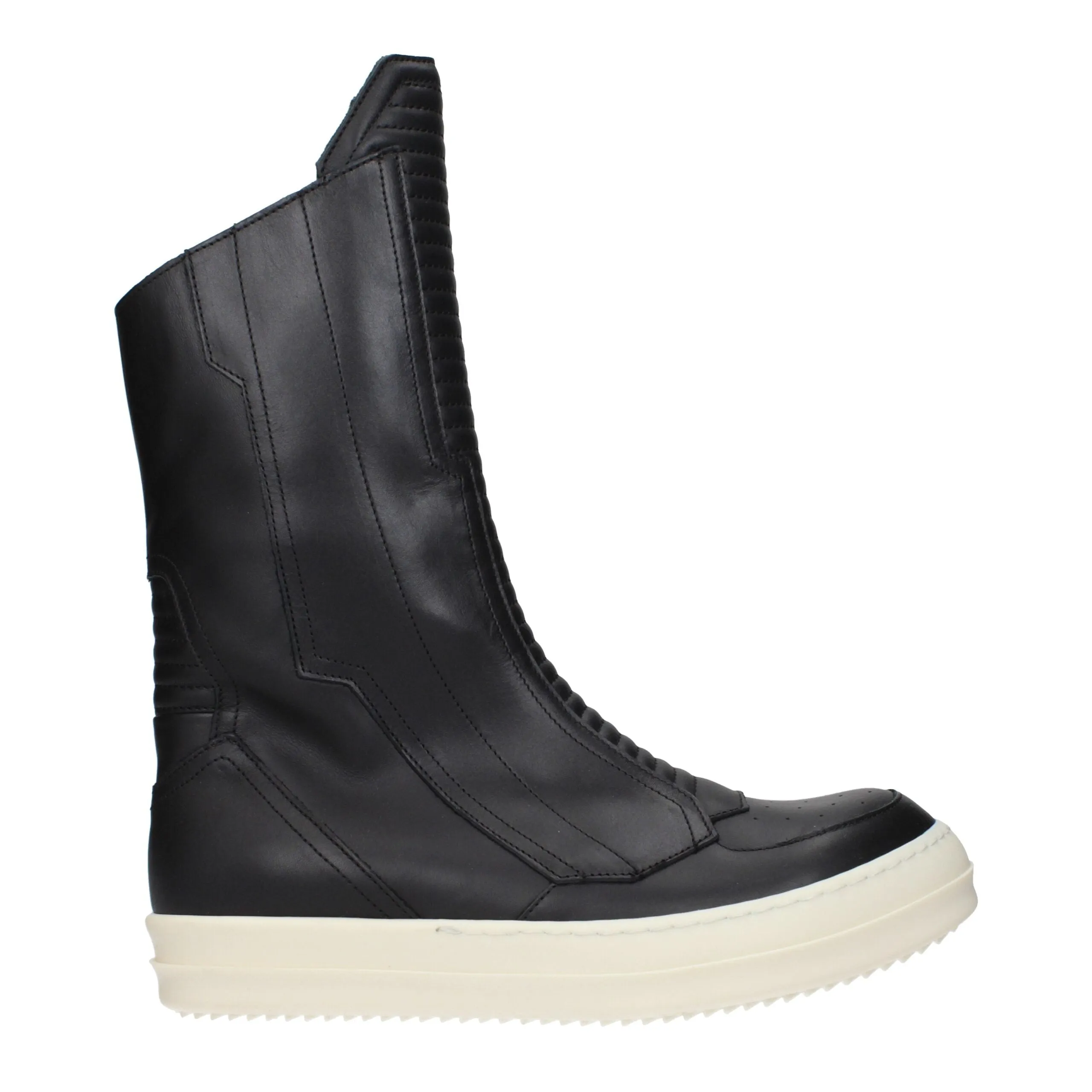 Rick Owens Leather Ankle Men's Boots Neutral Style Top Shade