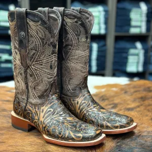 Street Cool Tanner Mark Men's Hand Tooled Western Boot