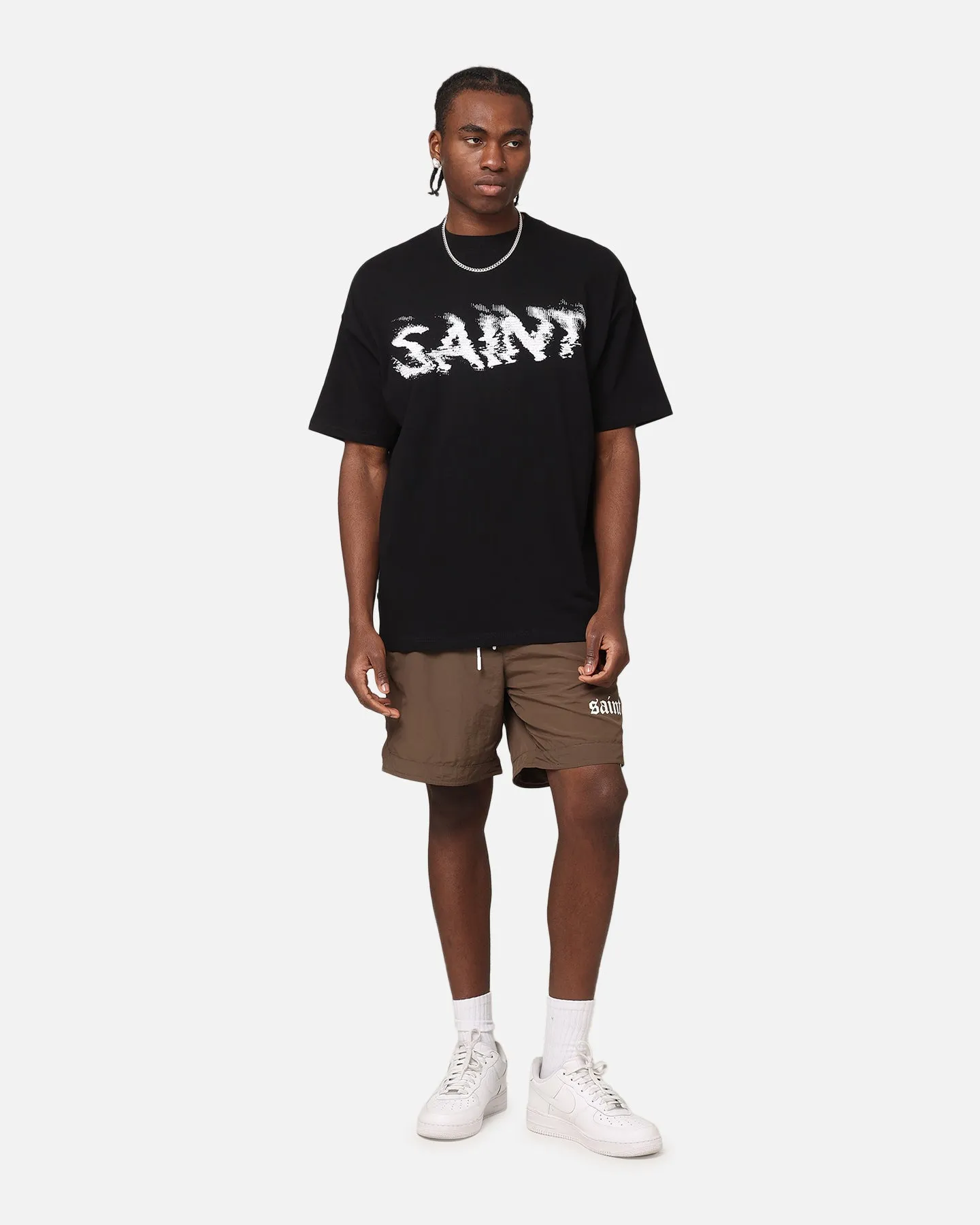 Effortless Comfort dress shorts Saint Morta Gothic Nylon Shorts Chocolate