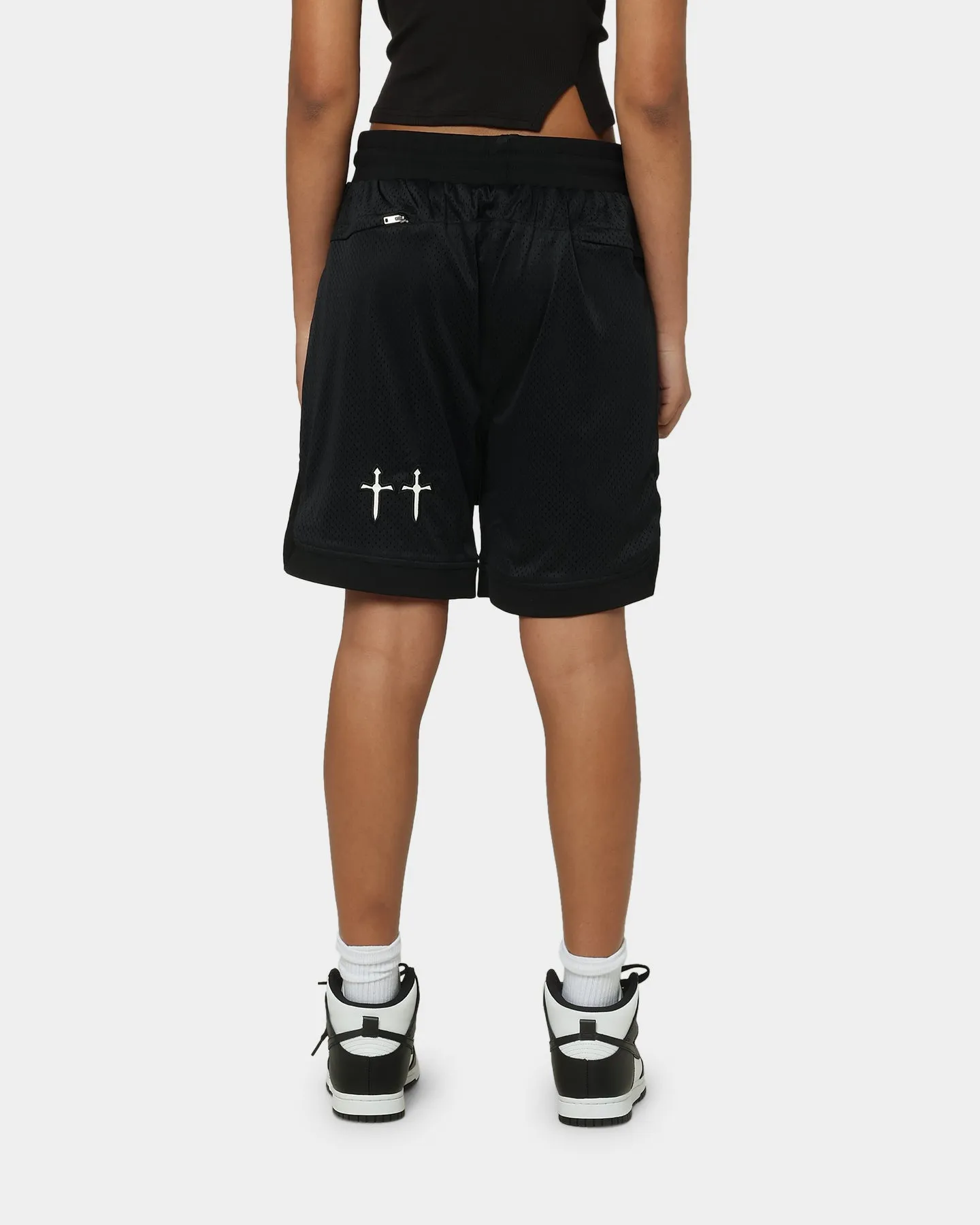 Saint Morta Graves Basketball Shorts Black Athletic Silhouette Non Restrictive Fit