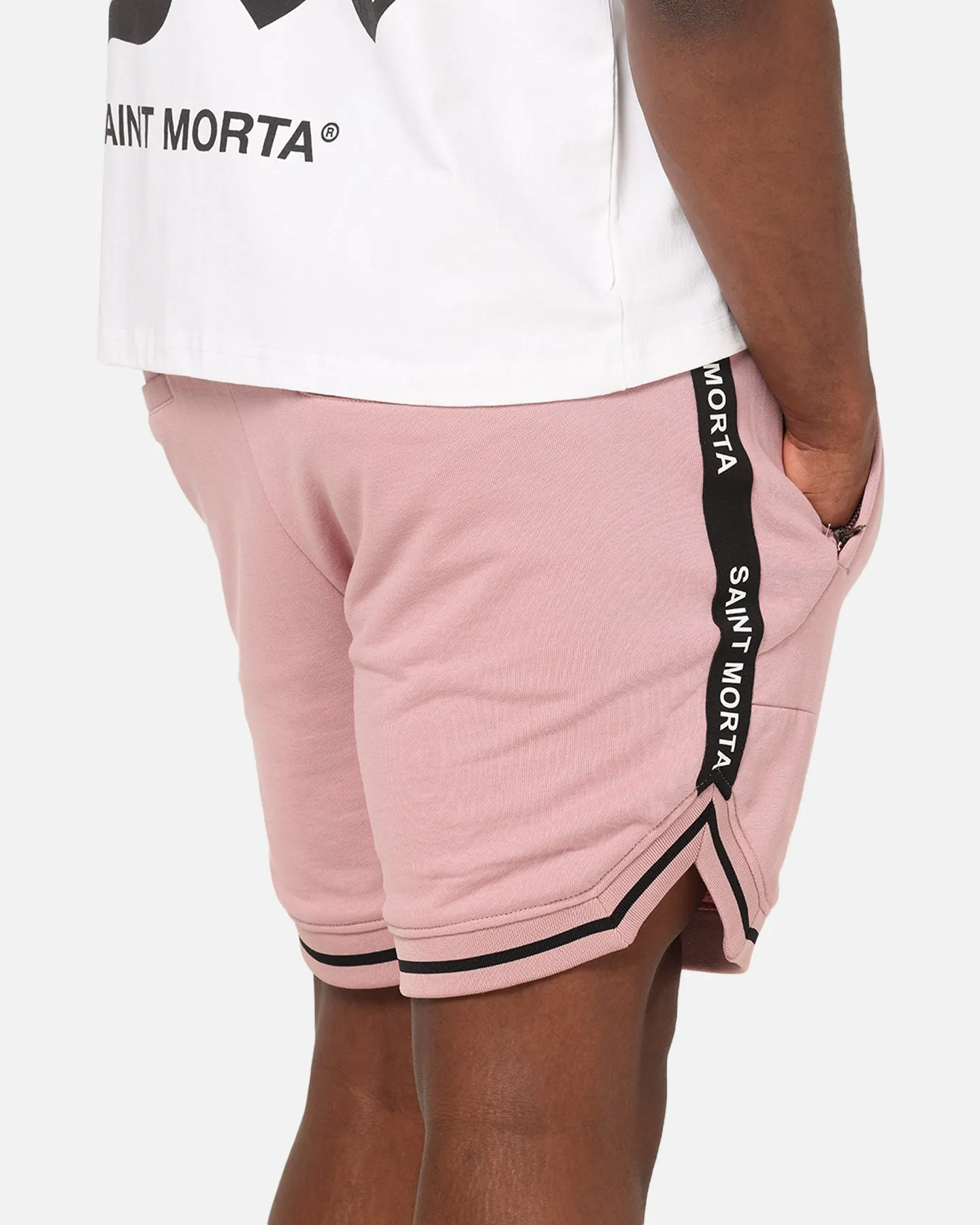 Saint Morta Icon X Fleece Shorts Dusty Pink Urban Style