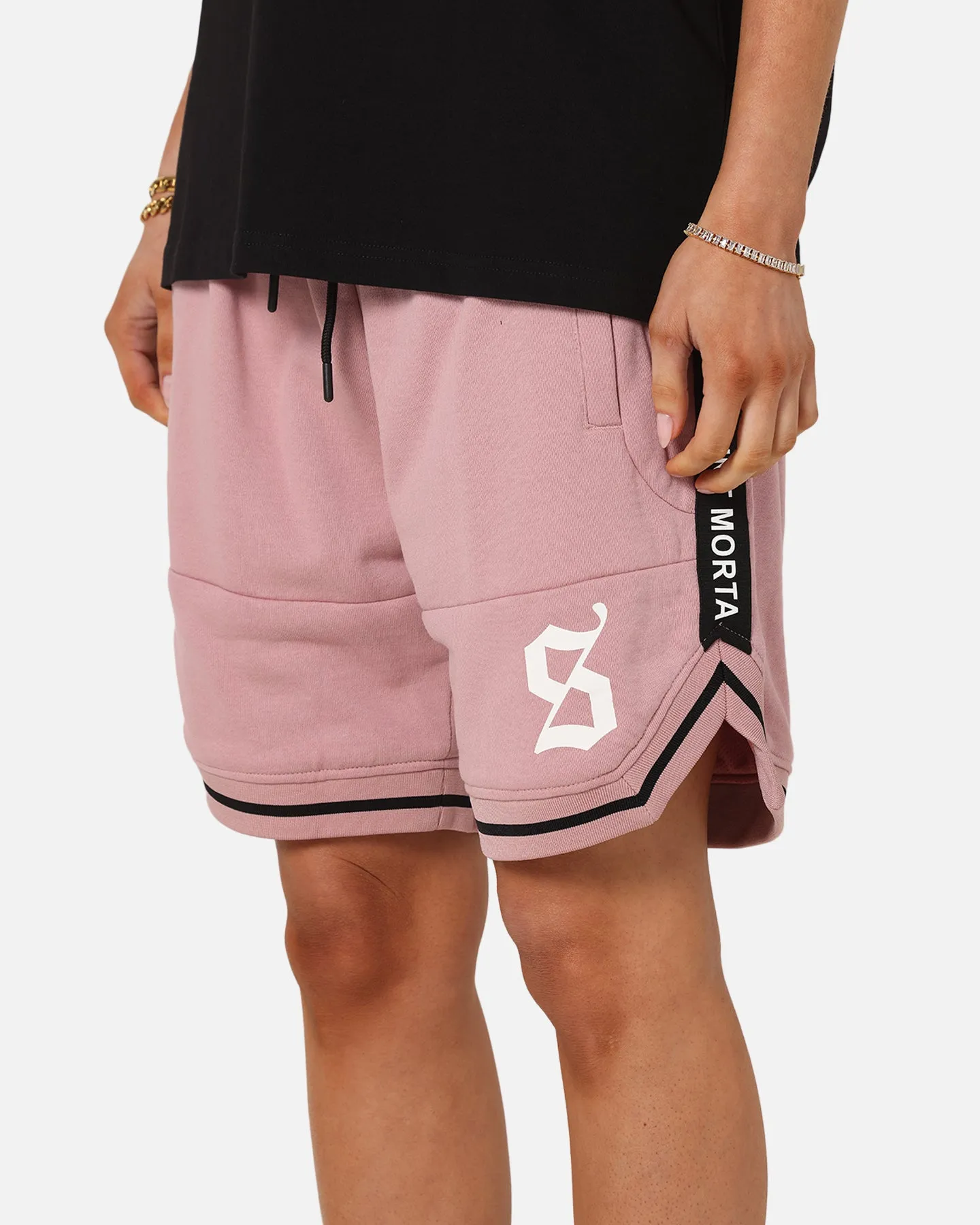 Saint Morta Icon X Fleece Shorts Dusty Pink Slim Fit Design Snowboarding Gear