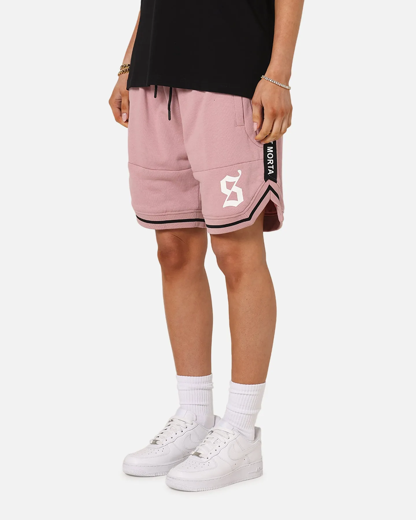 Saint Morta Icon X Fleece Shorts Dusty Pink No Ride Up Silicone Grip