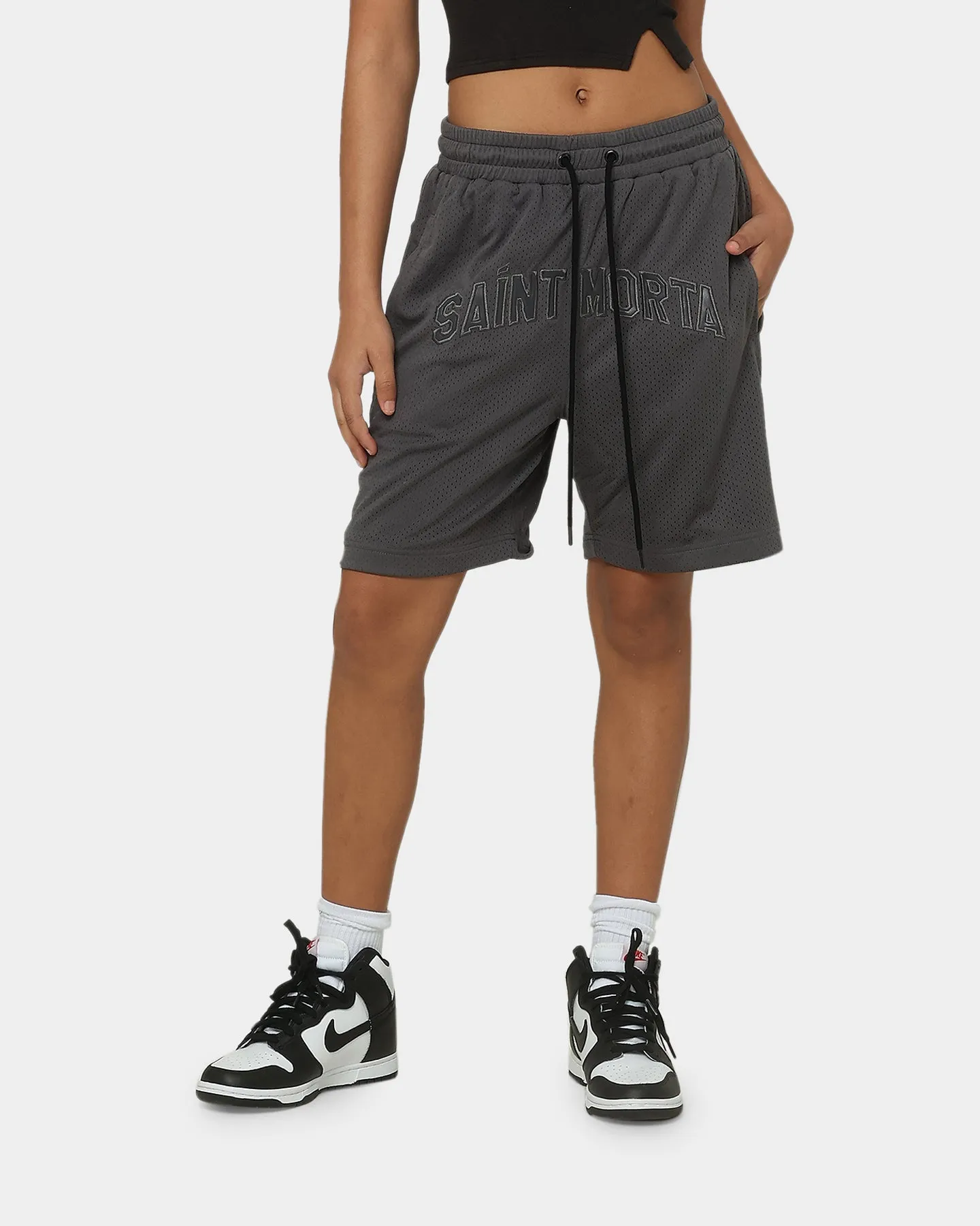 Hypoallergenic fabric Saint Morta Kingdom Basketball Shorts Dark Grey