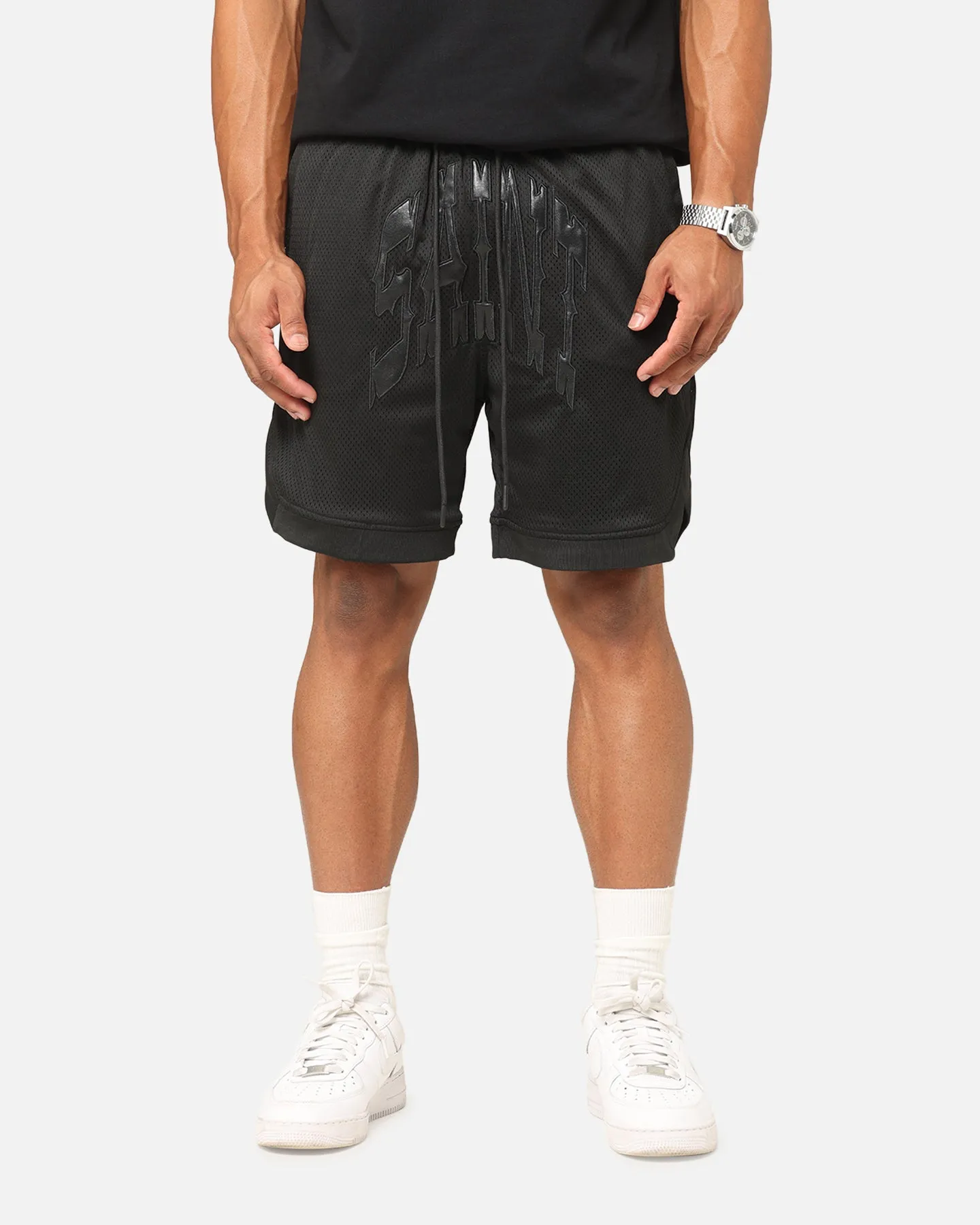Go Soft Urban Fashion Saint Morta Outlaw Basketball Shorts Black