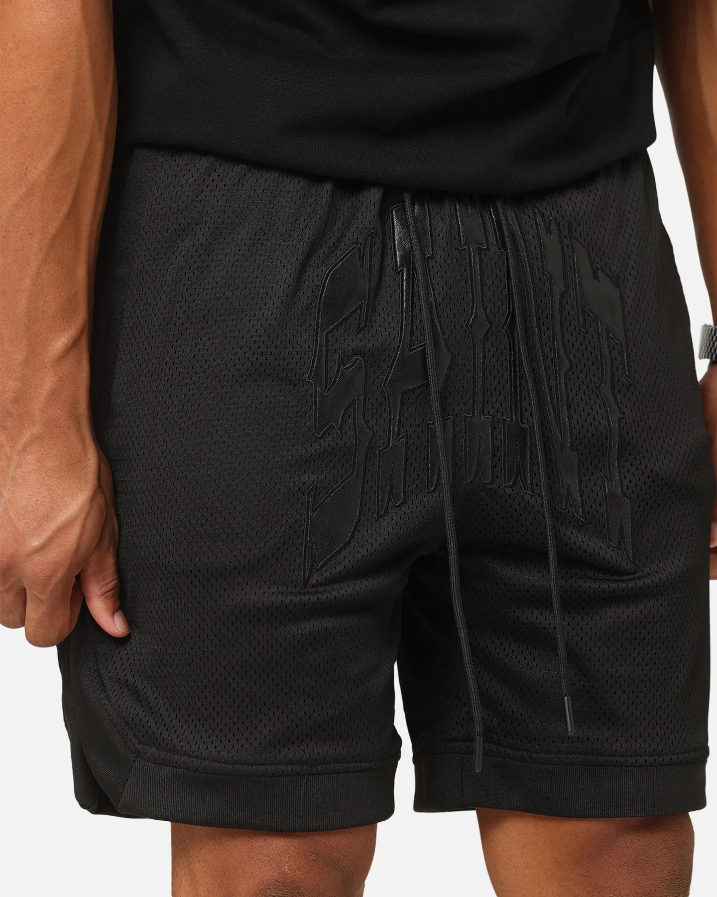 Anti-bacterial Saint Morta Outlaw Basketball Shorts Black