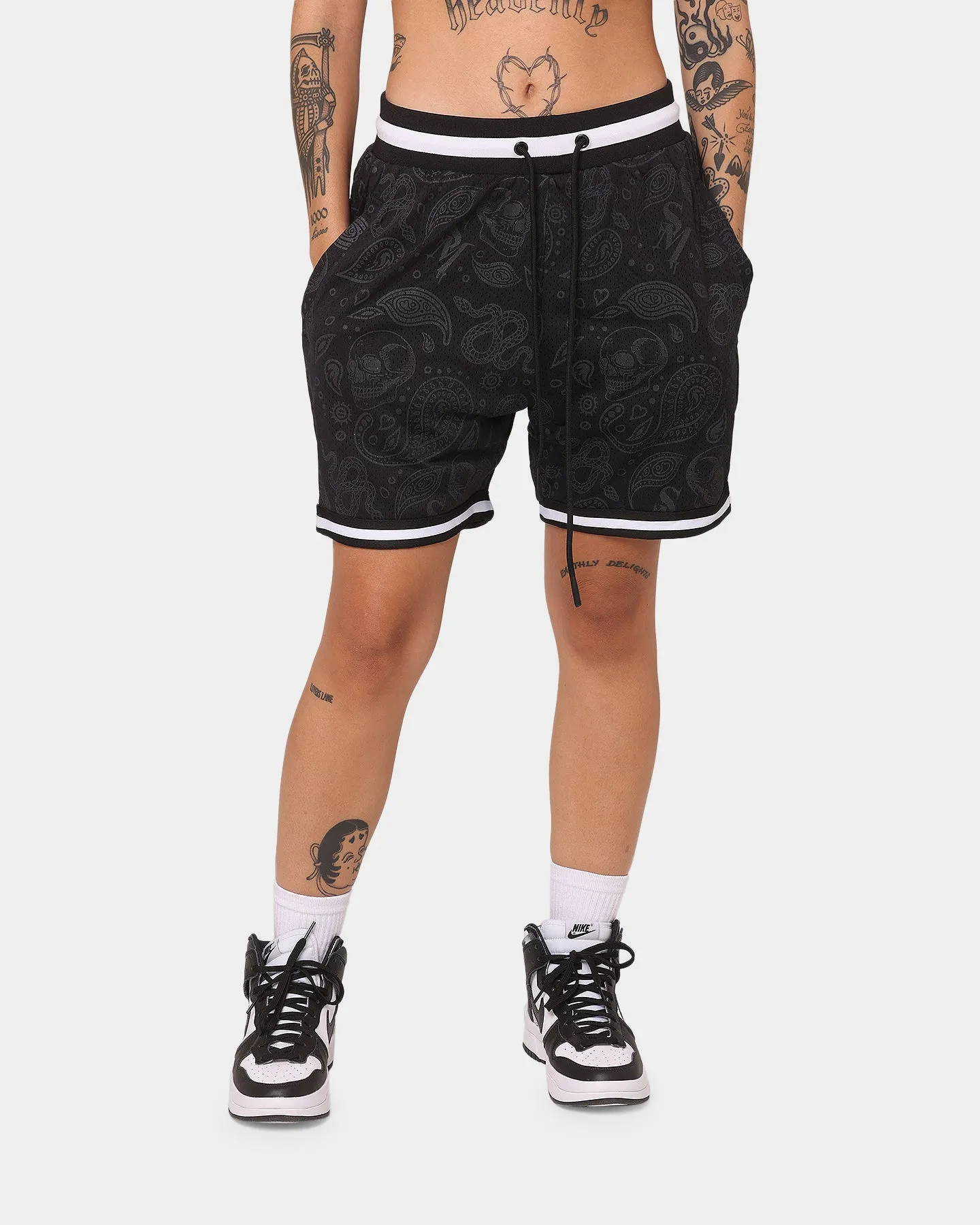 school clothing Saint Morta Paisley Olympus Ball Shorts Black/Black