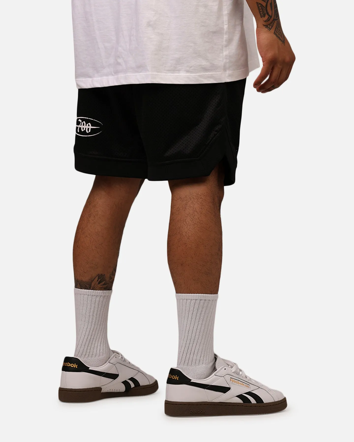 Relaxed Vibe All Day Movement Fit Saint Morta Post Humanous Basketball Short Black/White