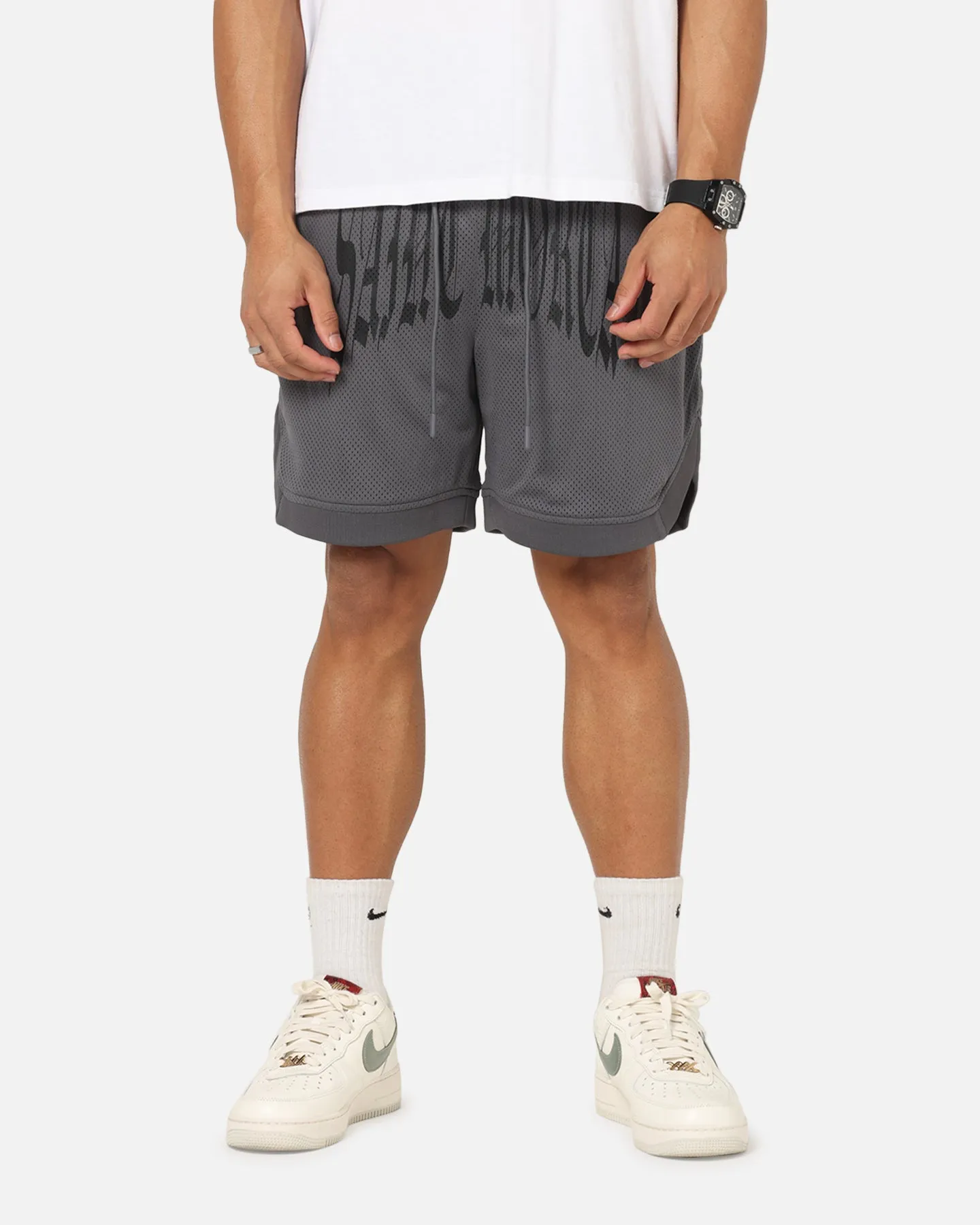 Saint Morta Vill Park Mesh Shorts Vintage Black Slim performance tumble dry