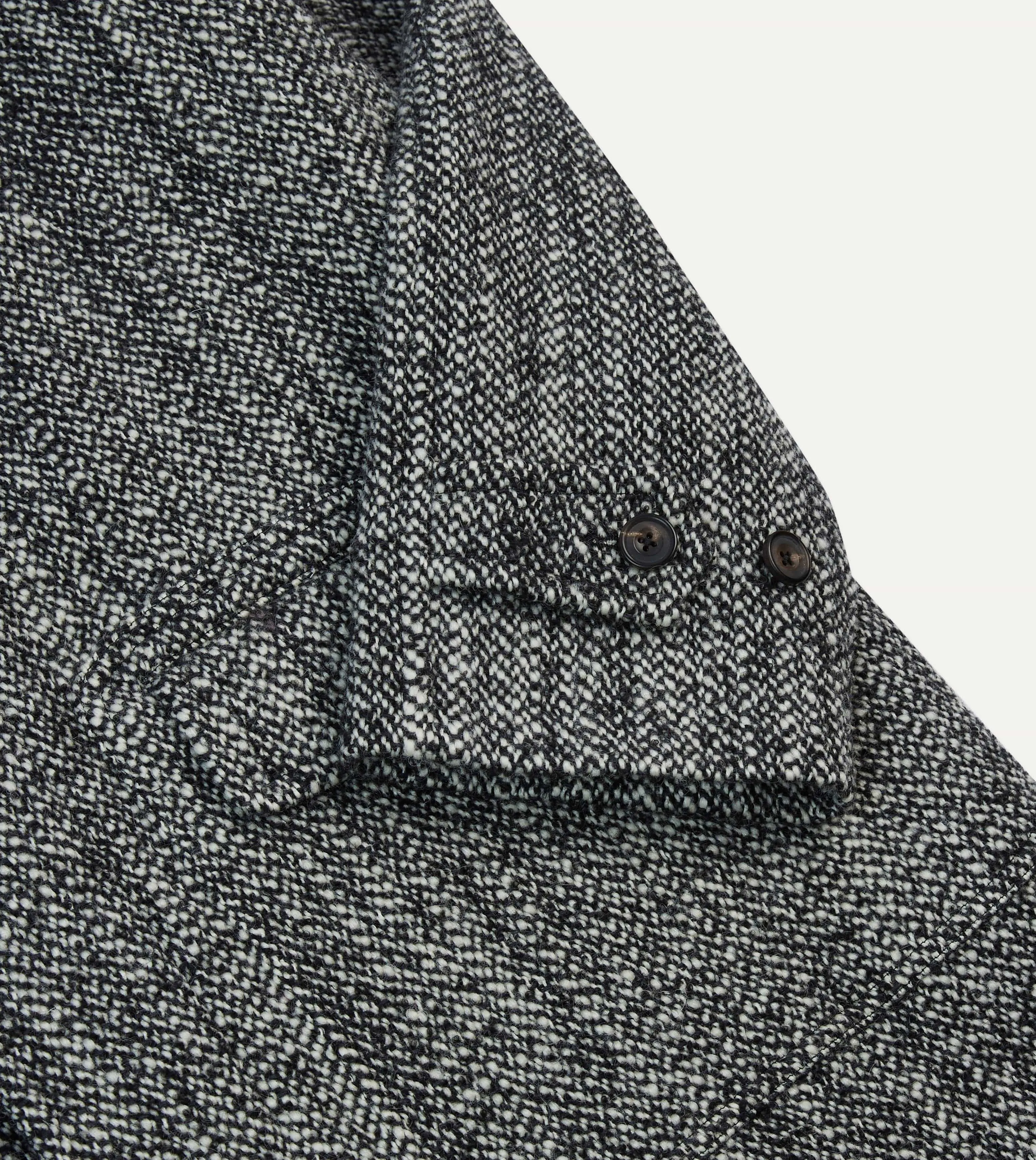 Salt and Pepper Wool Raglan Coat Abrasion resistant