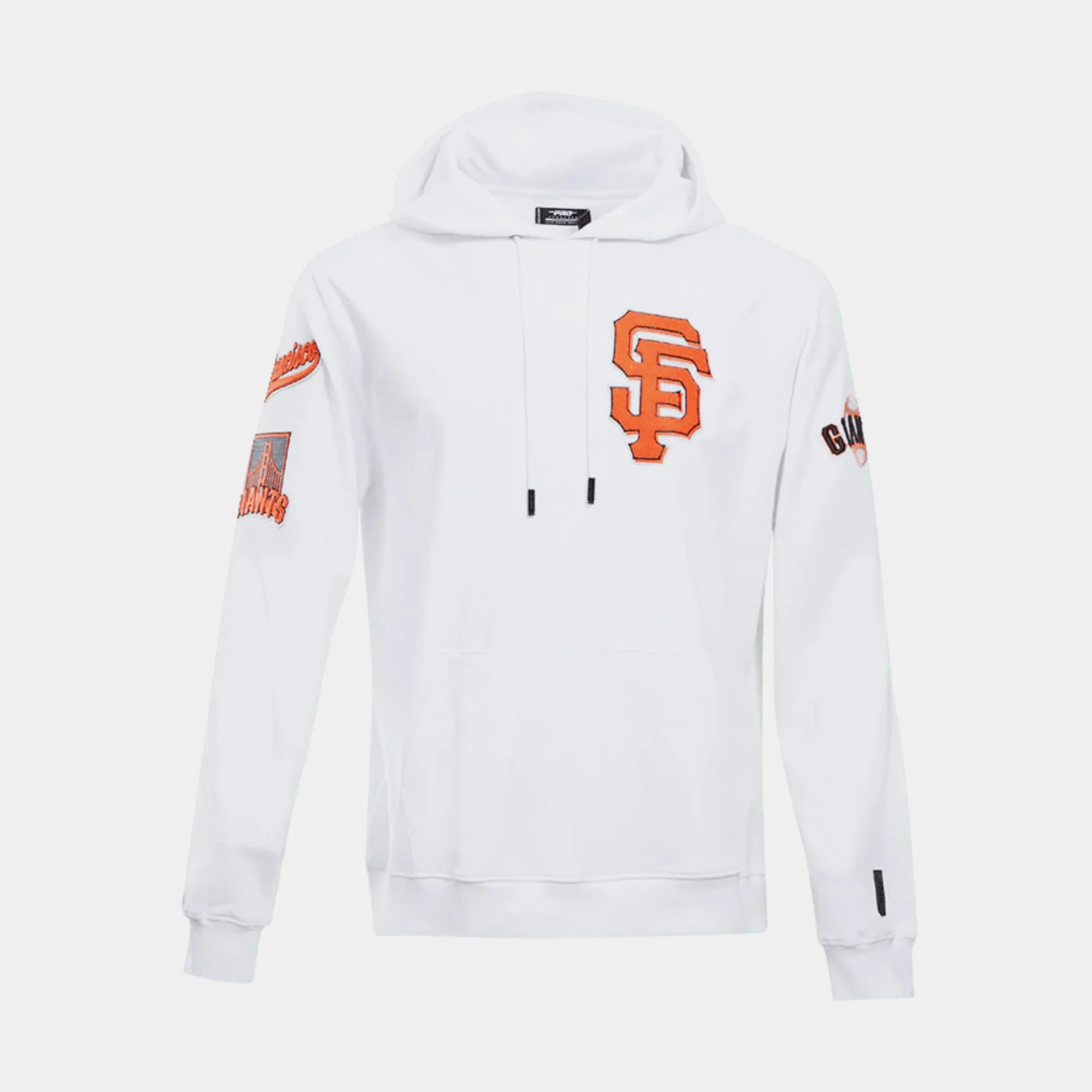 product development Generic San Francisco Giants Chenille Mens Long Sleeve Shirt (White/Orange)
