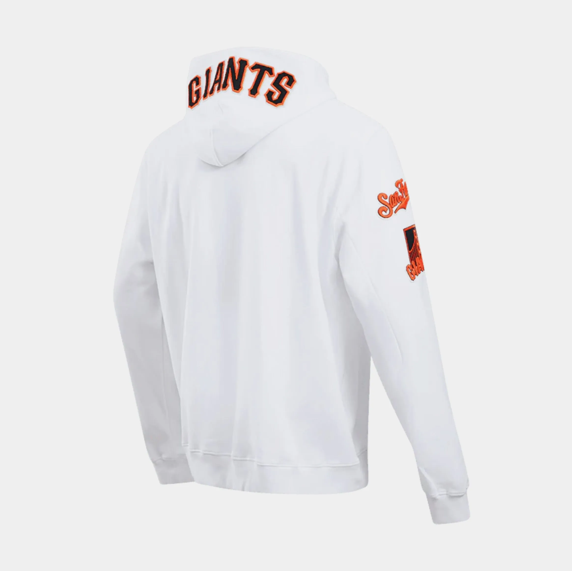 kids' Casual Layer San Francisco Giants Chenille Mens Long Sleeve Shirt (White/Orange)