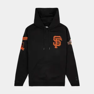 San Francisco Giants Pullover Mens Hoodie (Black/Orange) product tassel movement