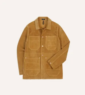 Sand Suede Welder Jacket Evening Chill Piece