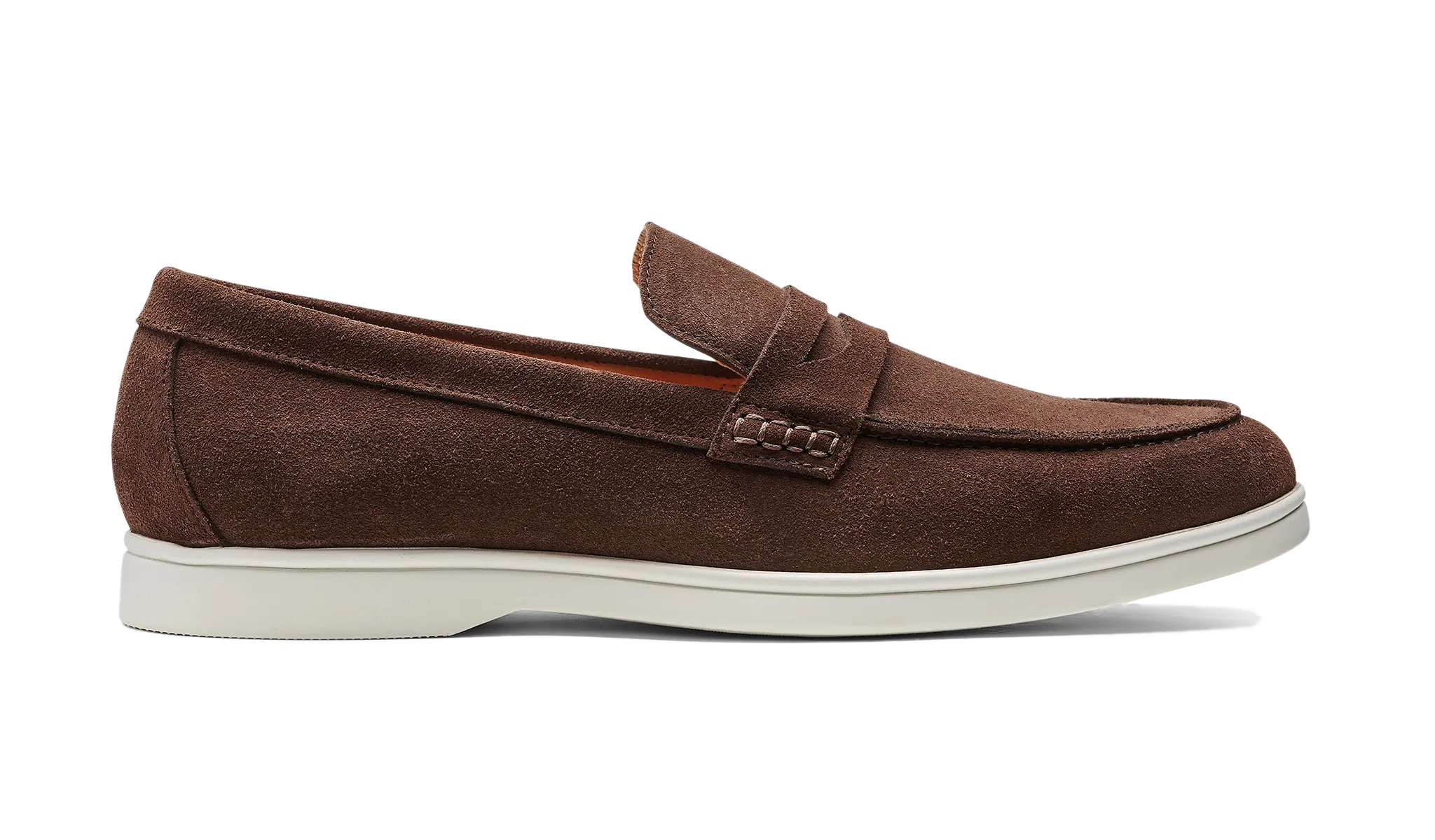 Office Friendly Sole Firm Santiago - Coffee Suede White Sole