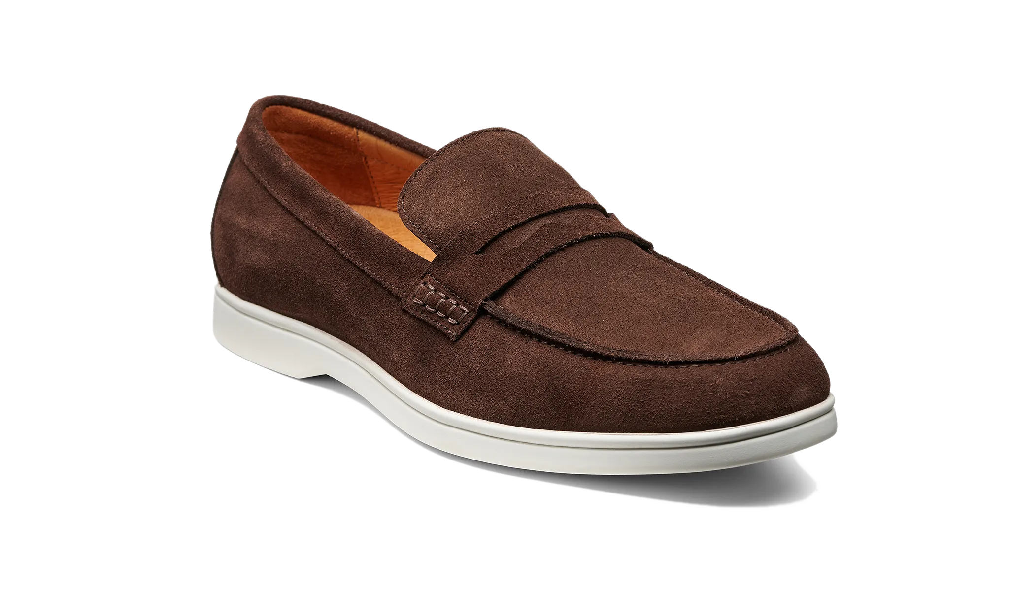 Santiago - Coffee Suede White Sole Business Trip