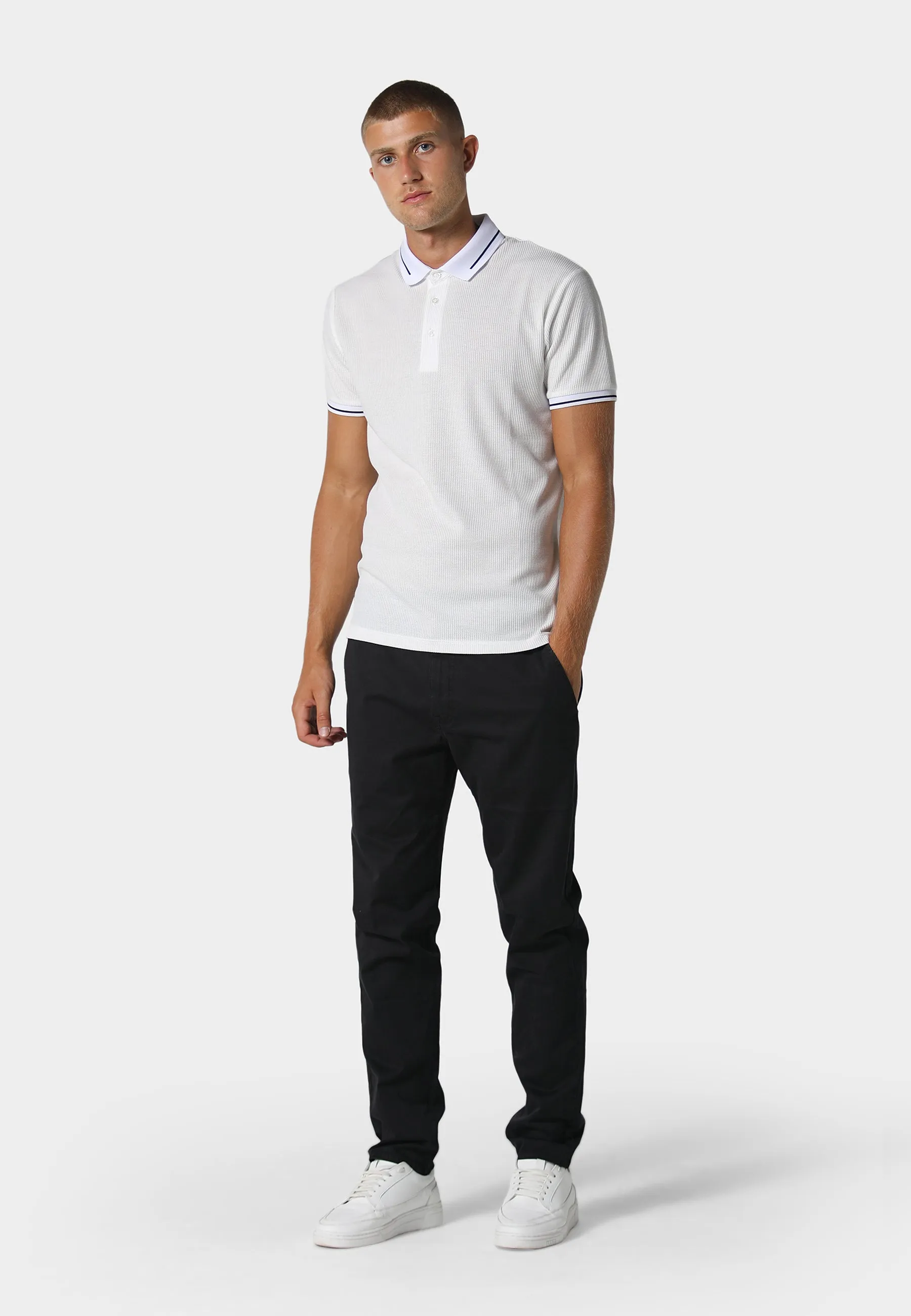 Reinforced Stress Points Sarabia Black Chino