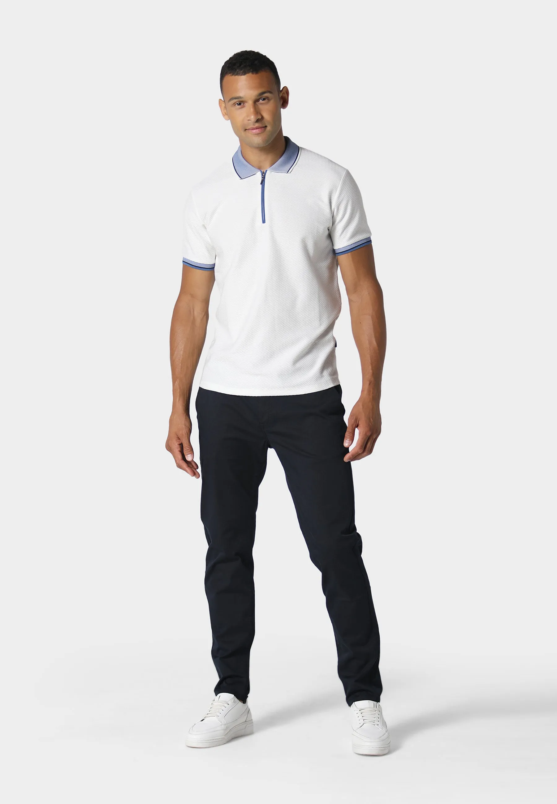 Sarabia Navy Chino Abrasion Resistant Panels Quick Layering