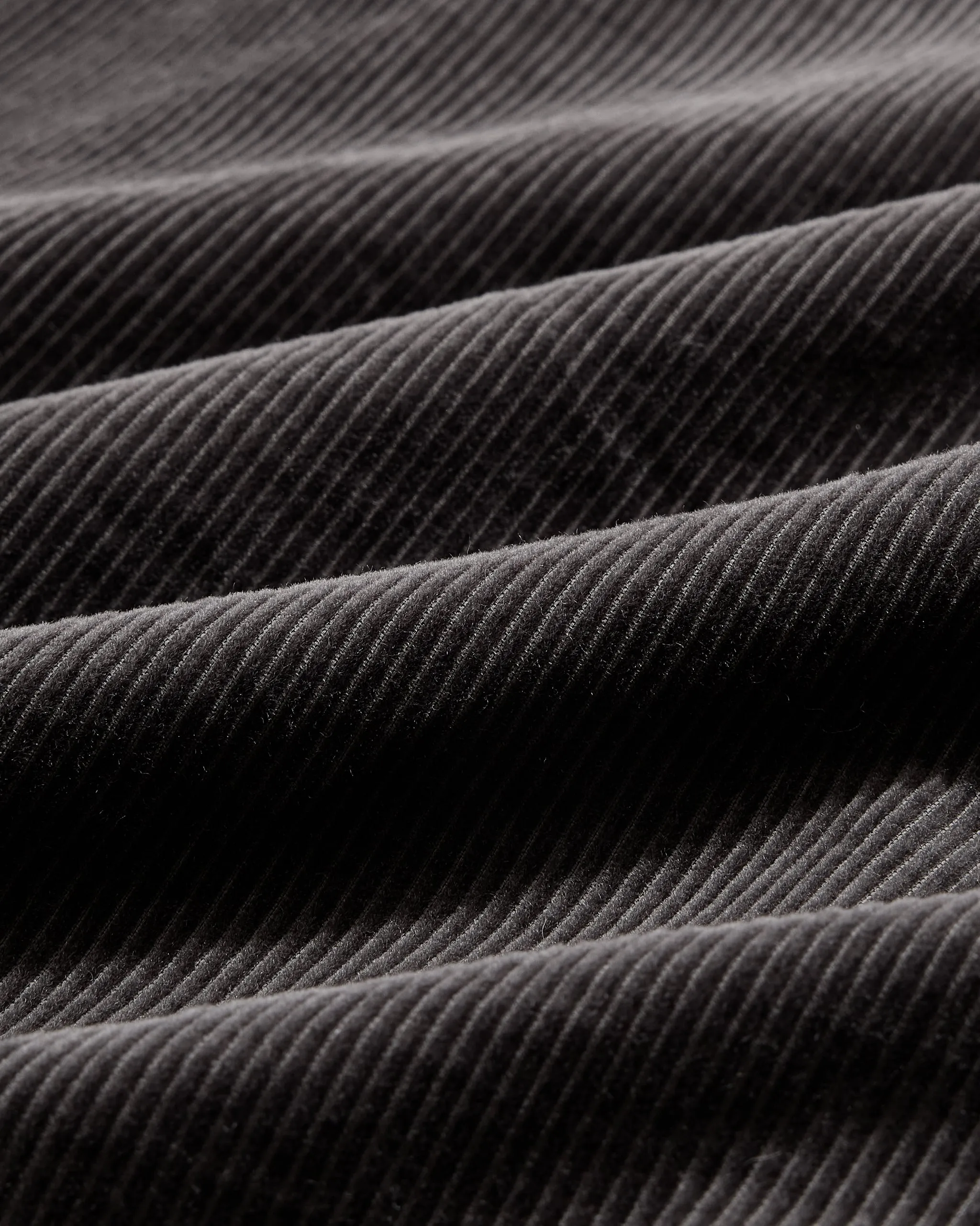 Saratoga Featherweight Corduroy Shirt - Charcoal Soft Design