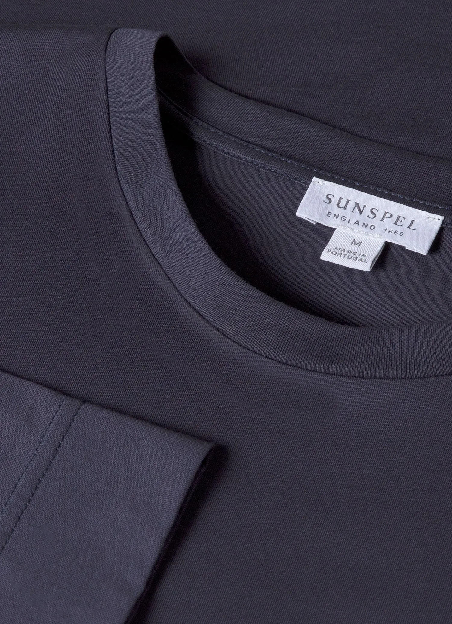 Men's Long Sleeve Riviera T-shirt in Navy Athletic and Cool