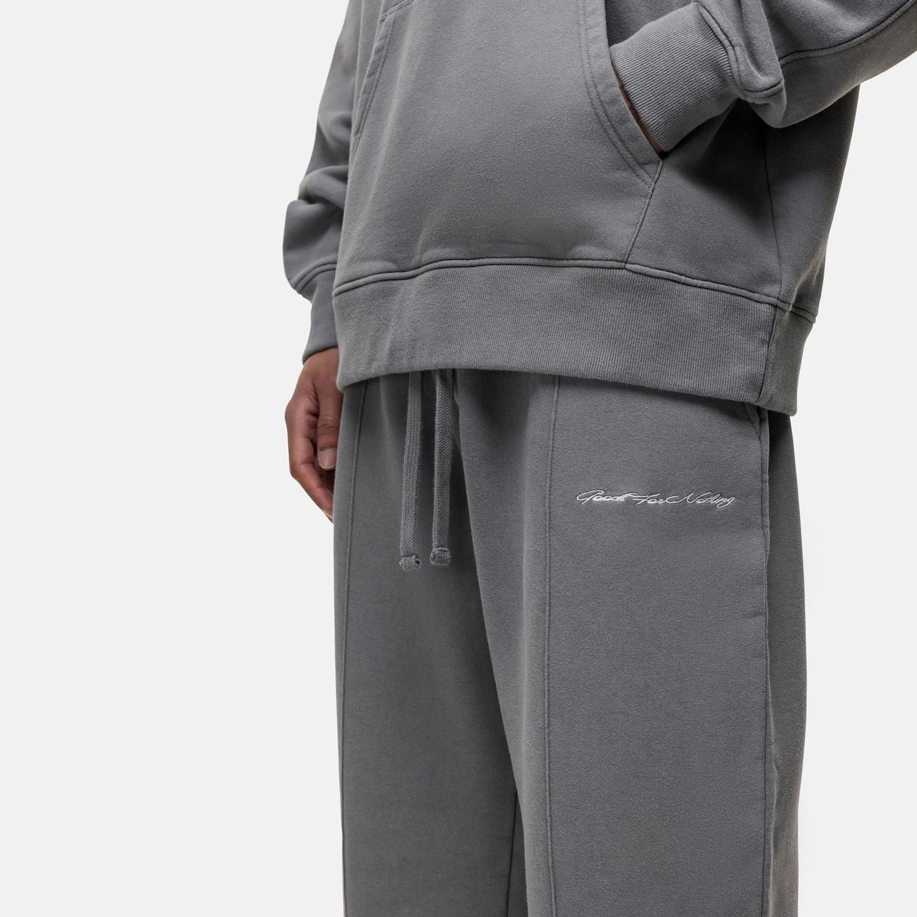 Scribble Washed Grey Joggers Stain Resistant