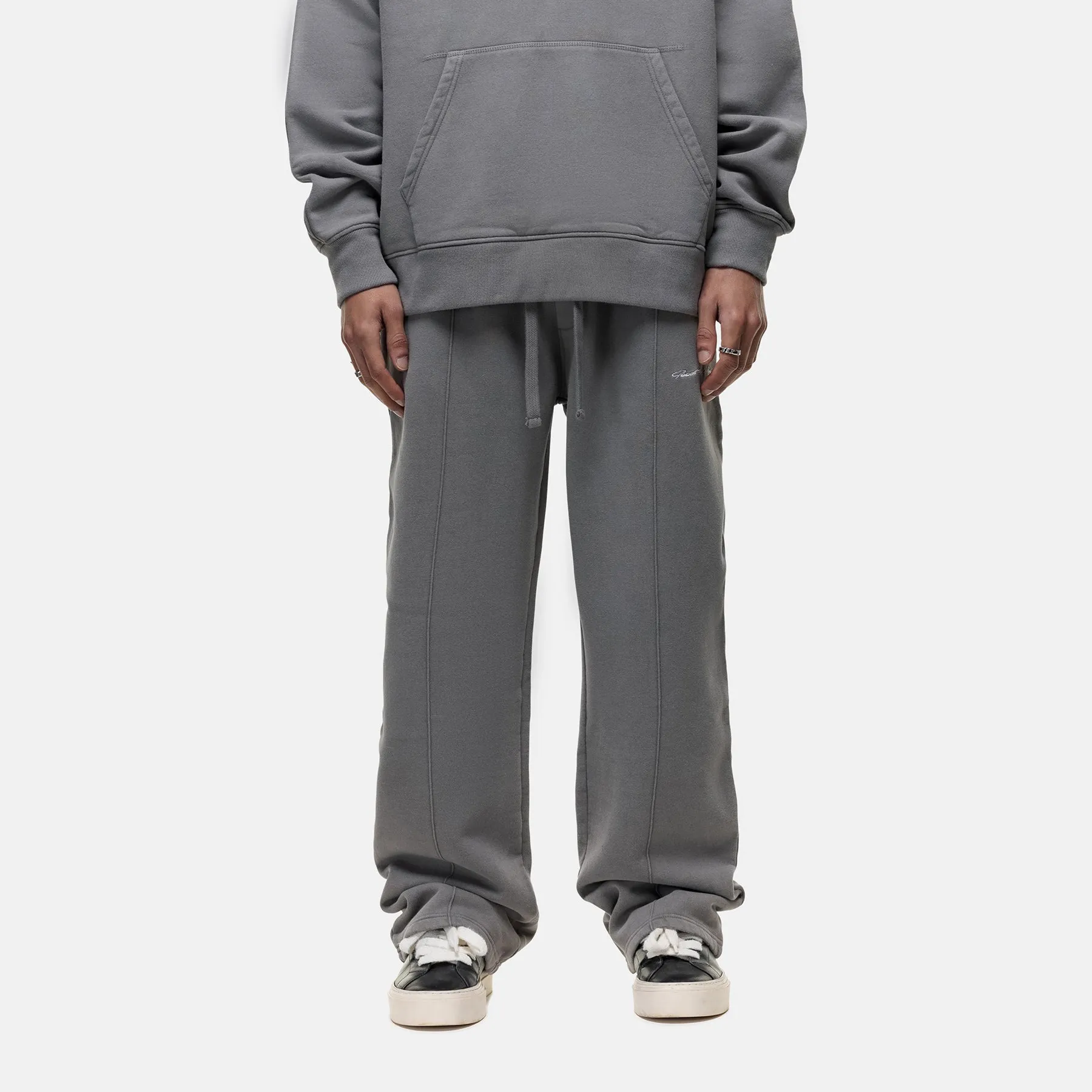 Low Profile Fasteners Scribble Washed Grey Joggers