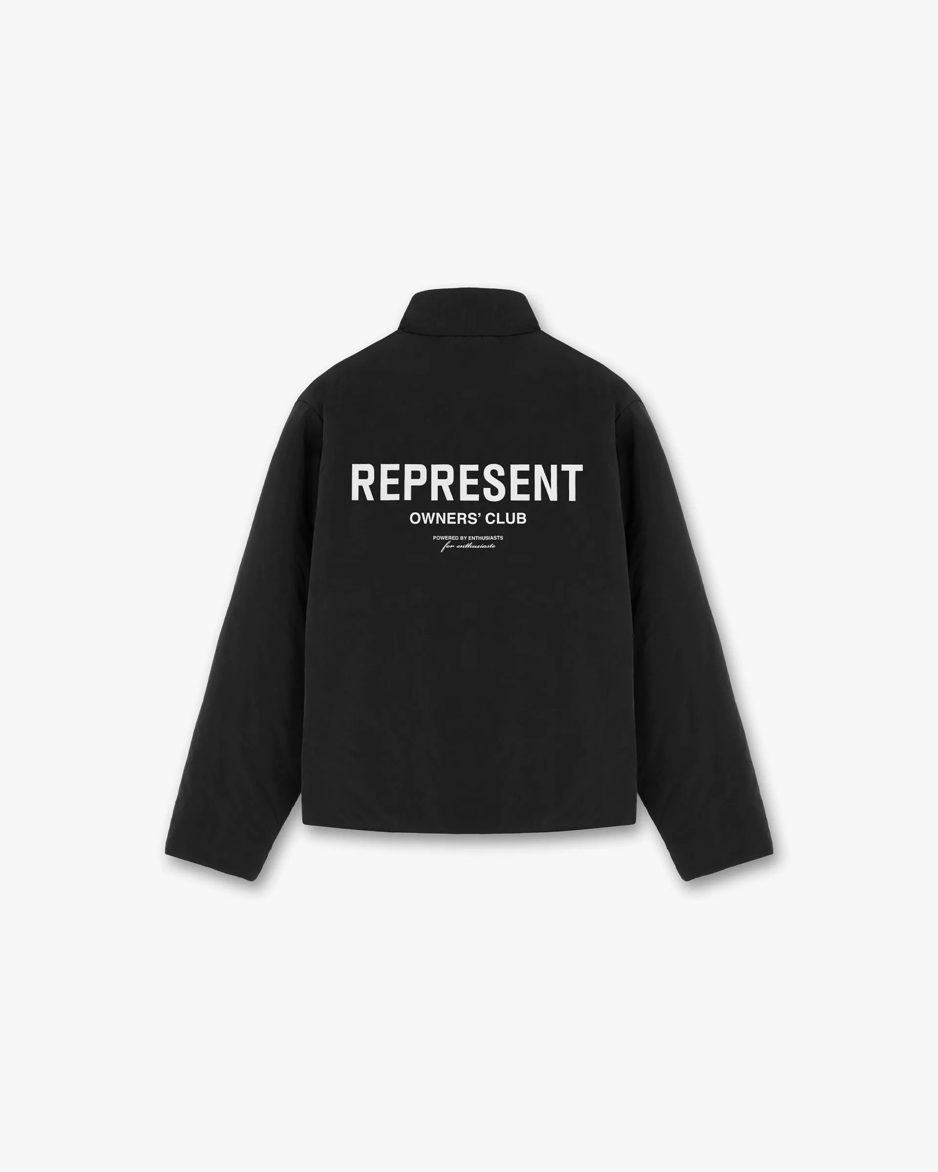 Represent Owners Club Wadded Jacket - Black Water Repellent Coating