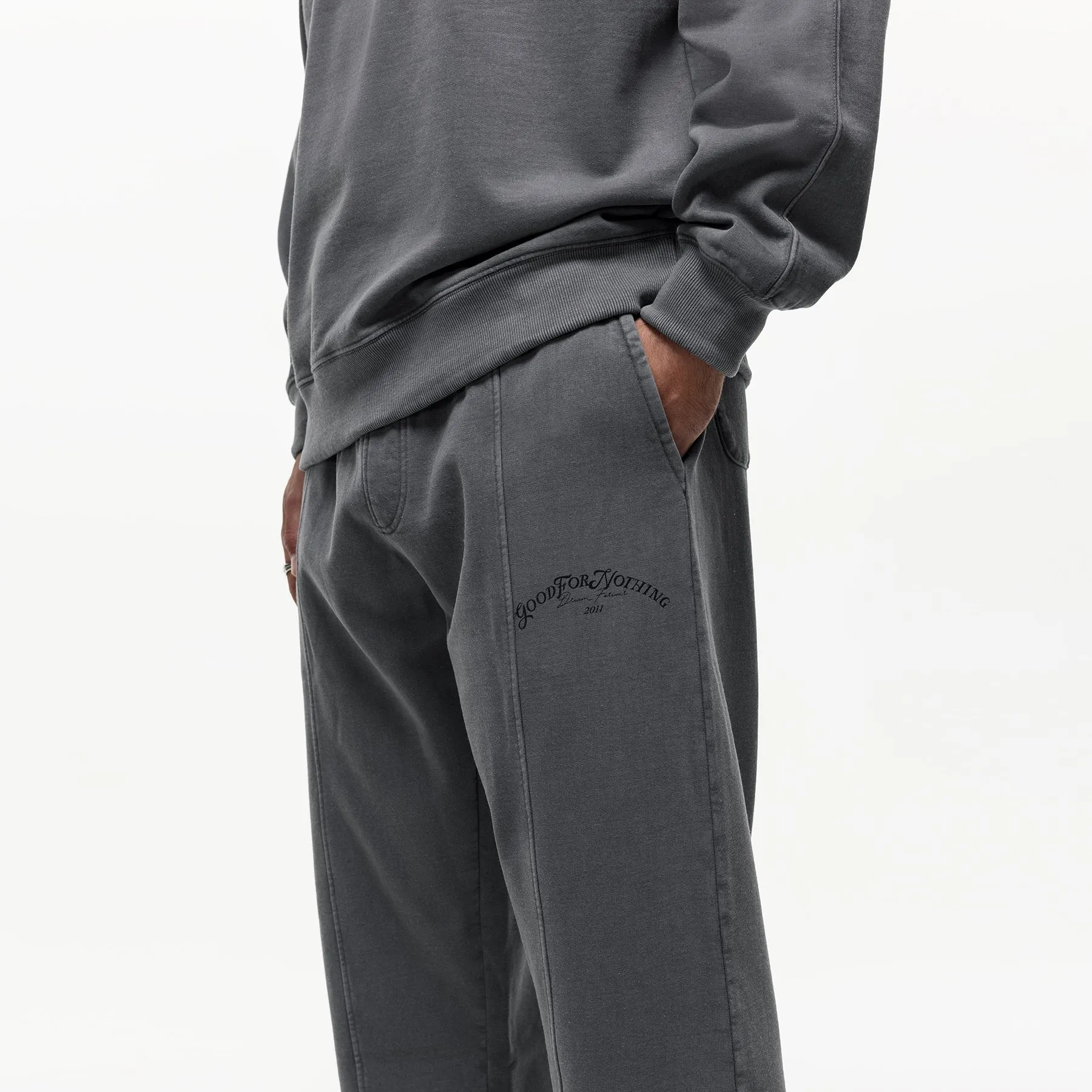 Relaxed Destination Washed Pewter Sweatpants Adaptable Style
