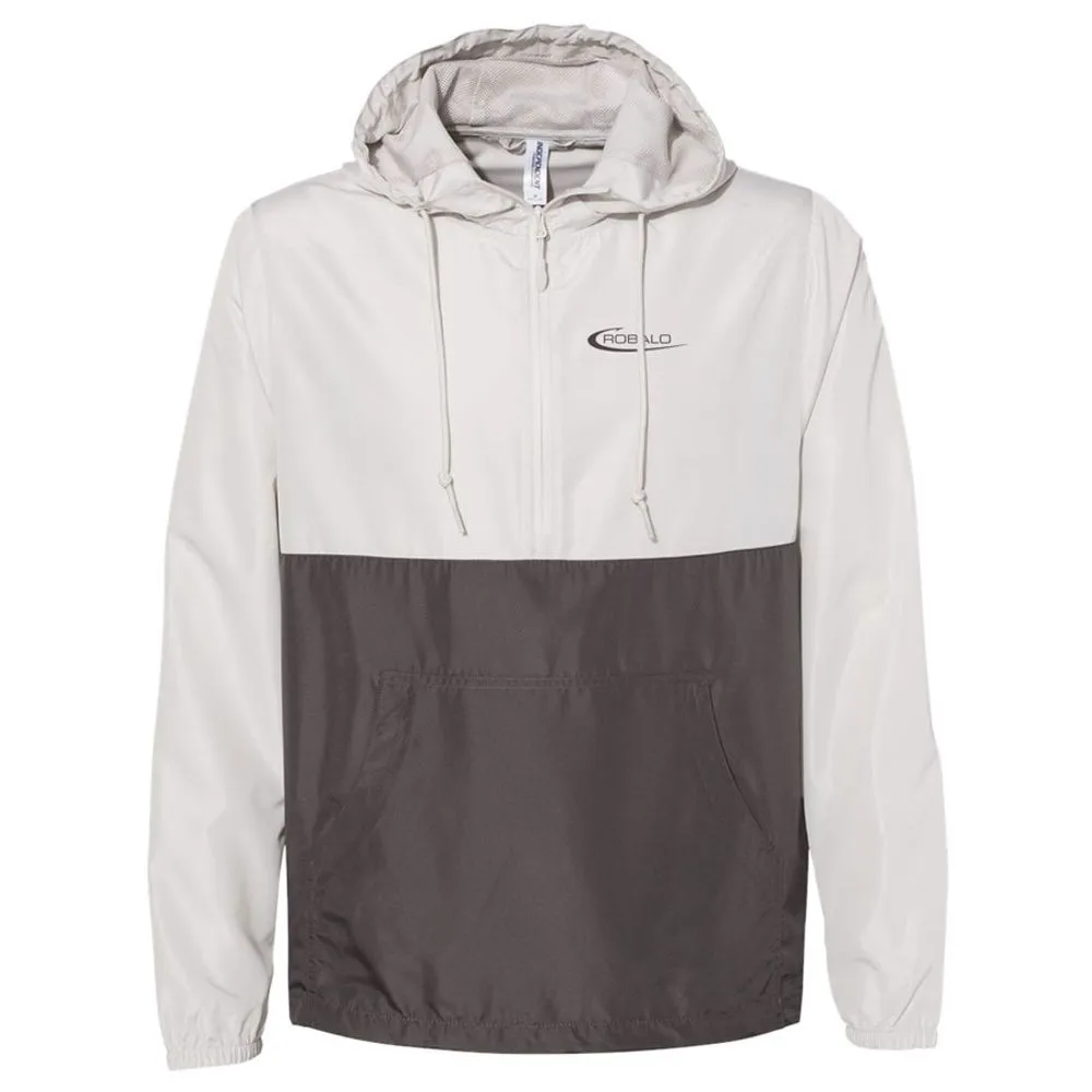 RBJ13 Independent Trading Co. Lightweight Windbreaker Pullover Abrasion Resistant Panels