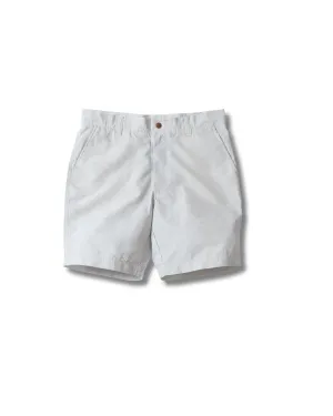 Eco - friendly Seersucker Drawcord Shorts - Cream Blue Stripe *