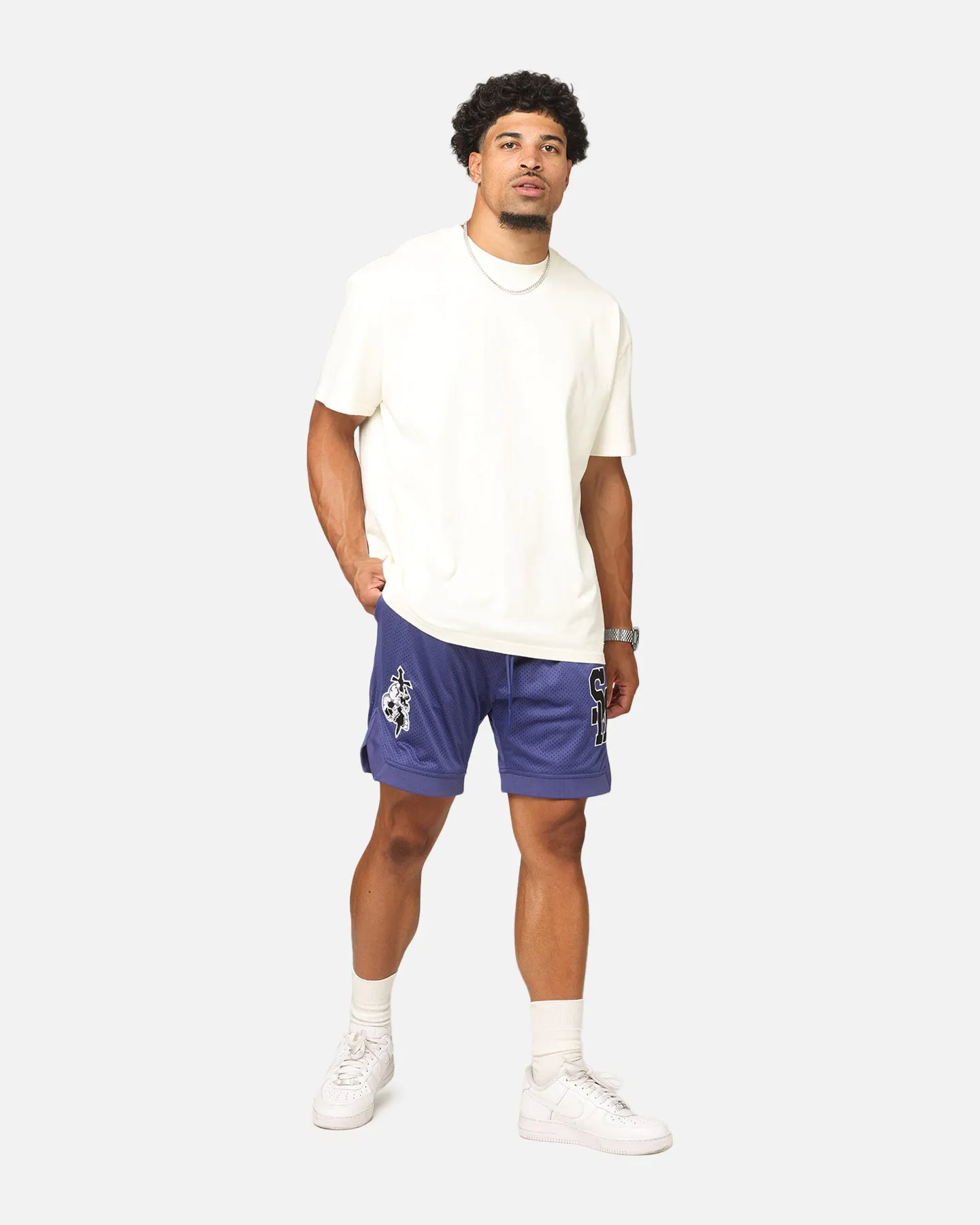 Chic Look formal shorts Saint Morta La Rambla Basketball Shorts Purple