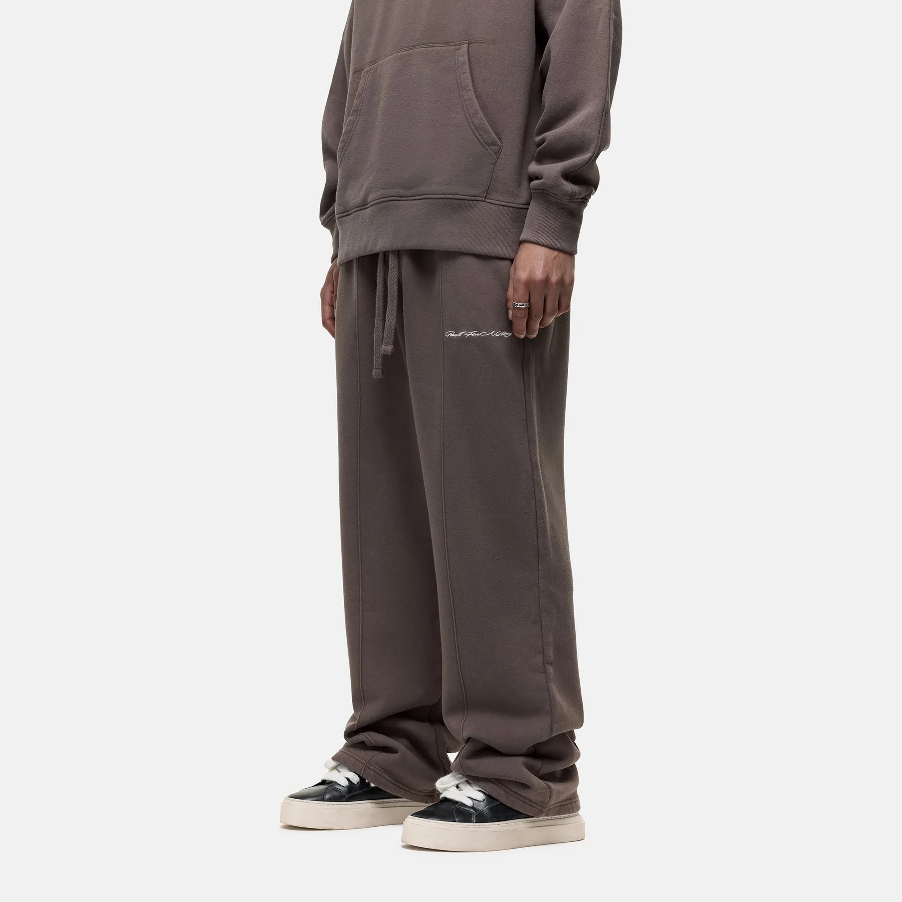 Scribble Washed Taupe Joggers Tagless Design Flexibility Fit