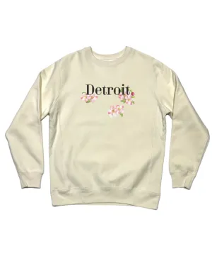 Ink Detroit - Detroit Apple Blossom - Crewneck Sweatshirt - Natural product launch