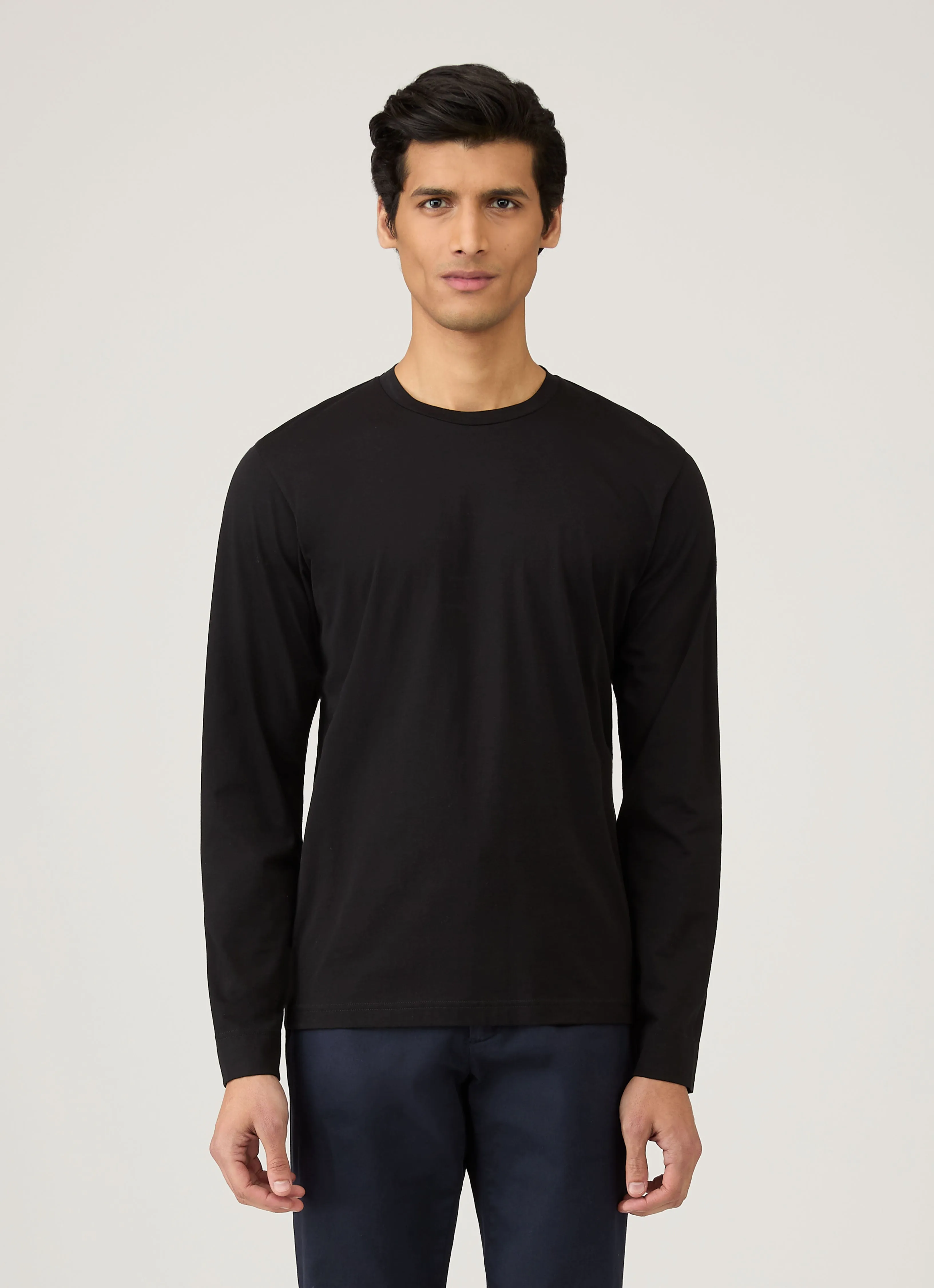 Men's Long Sleeve Riviera T-shirt in Black black friday