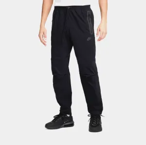 Tech Woven Open Hem Mens Pants (Black) Soft Interior