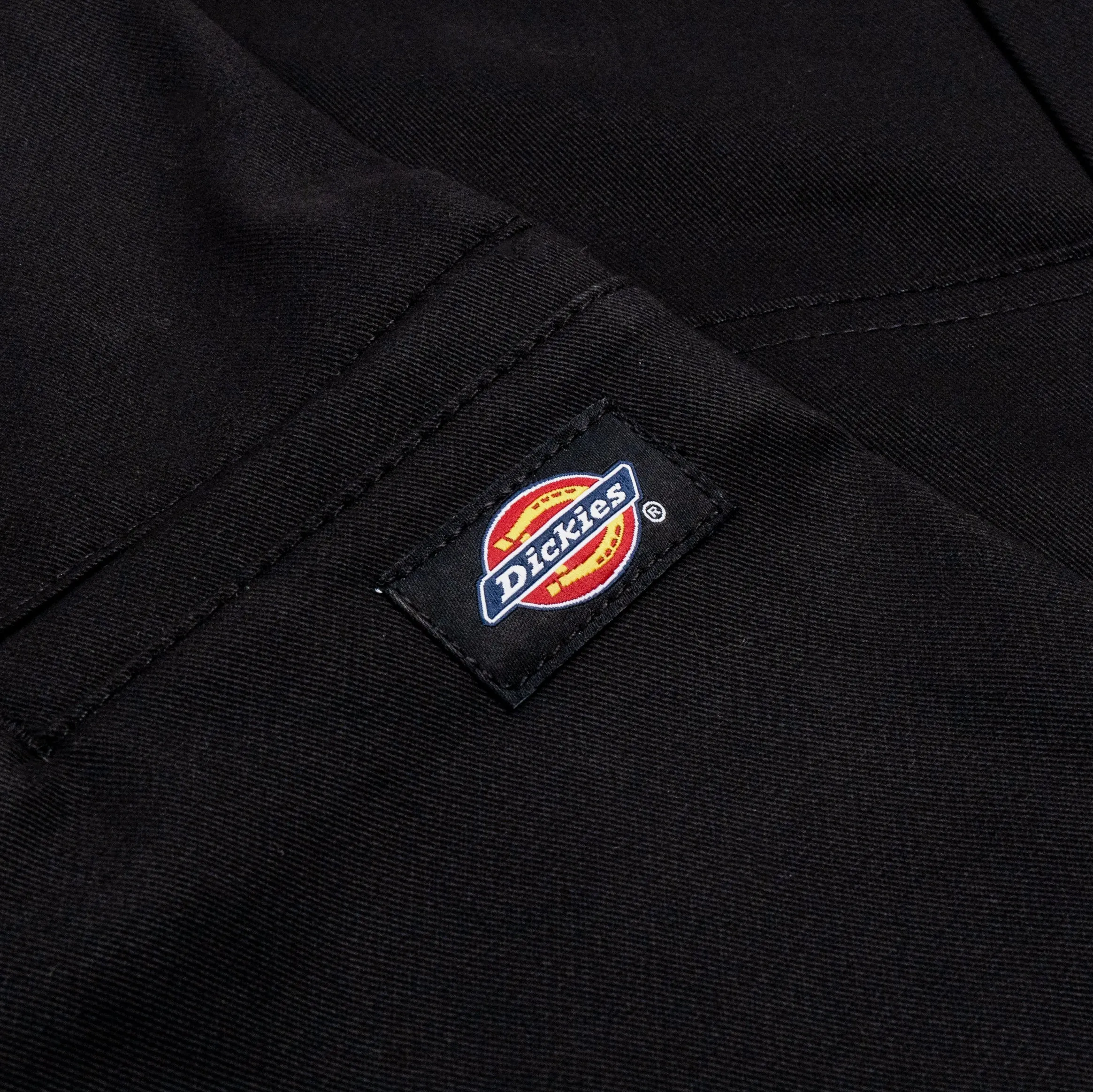 Comfy All-Day Skinny Fit Double Knee Work Mens Pants (Black)