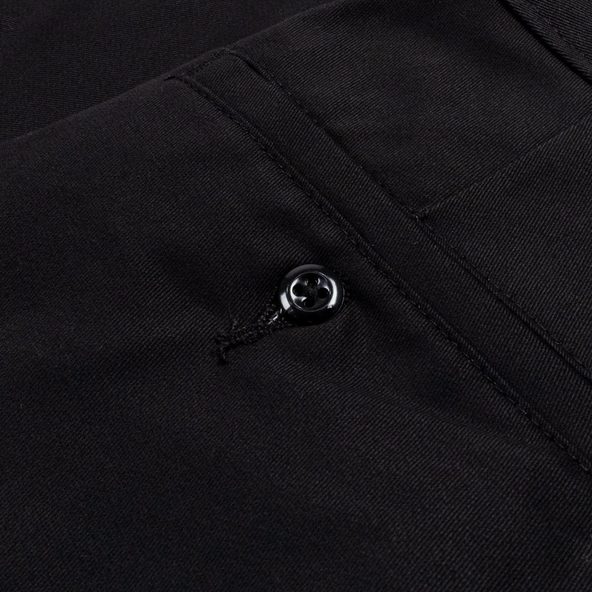 windproof Skinny Fit Double Knee Work Mens Pants (Black)