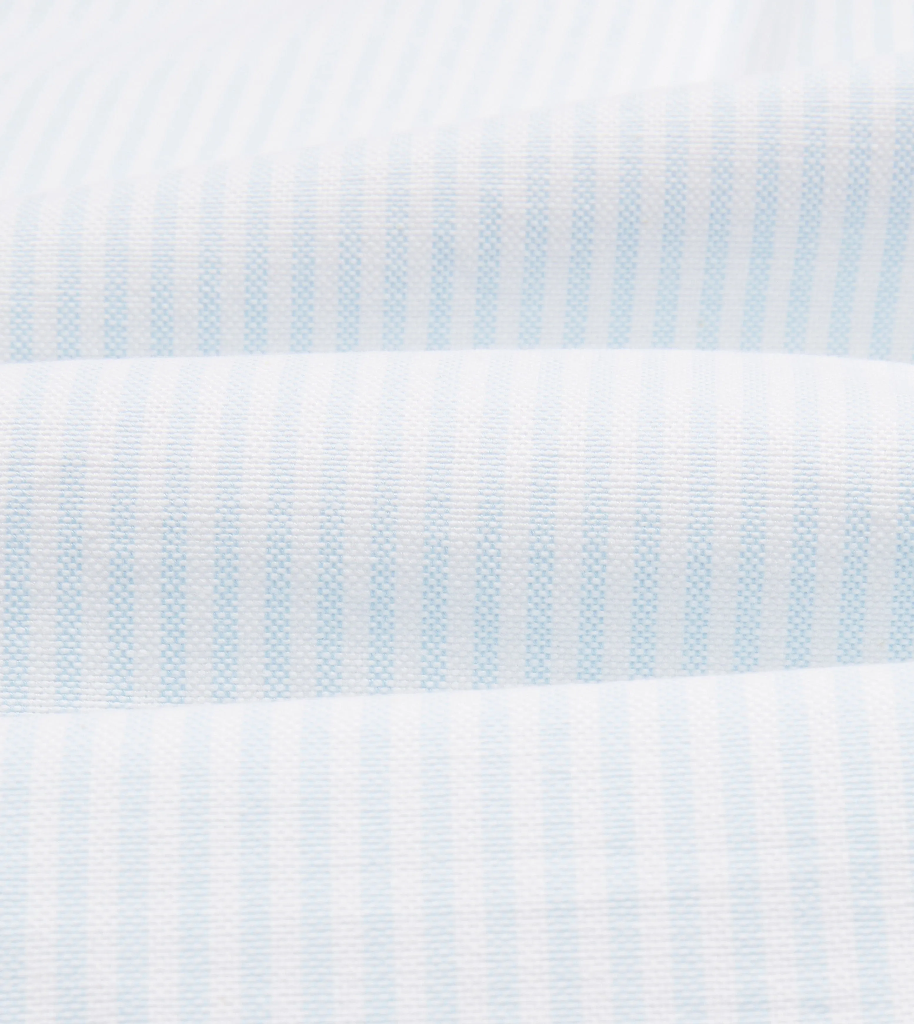 Sky Ticking Stripe Cotton Oxford Cloth Button-Down Shirt Comfortable Wear