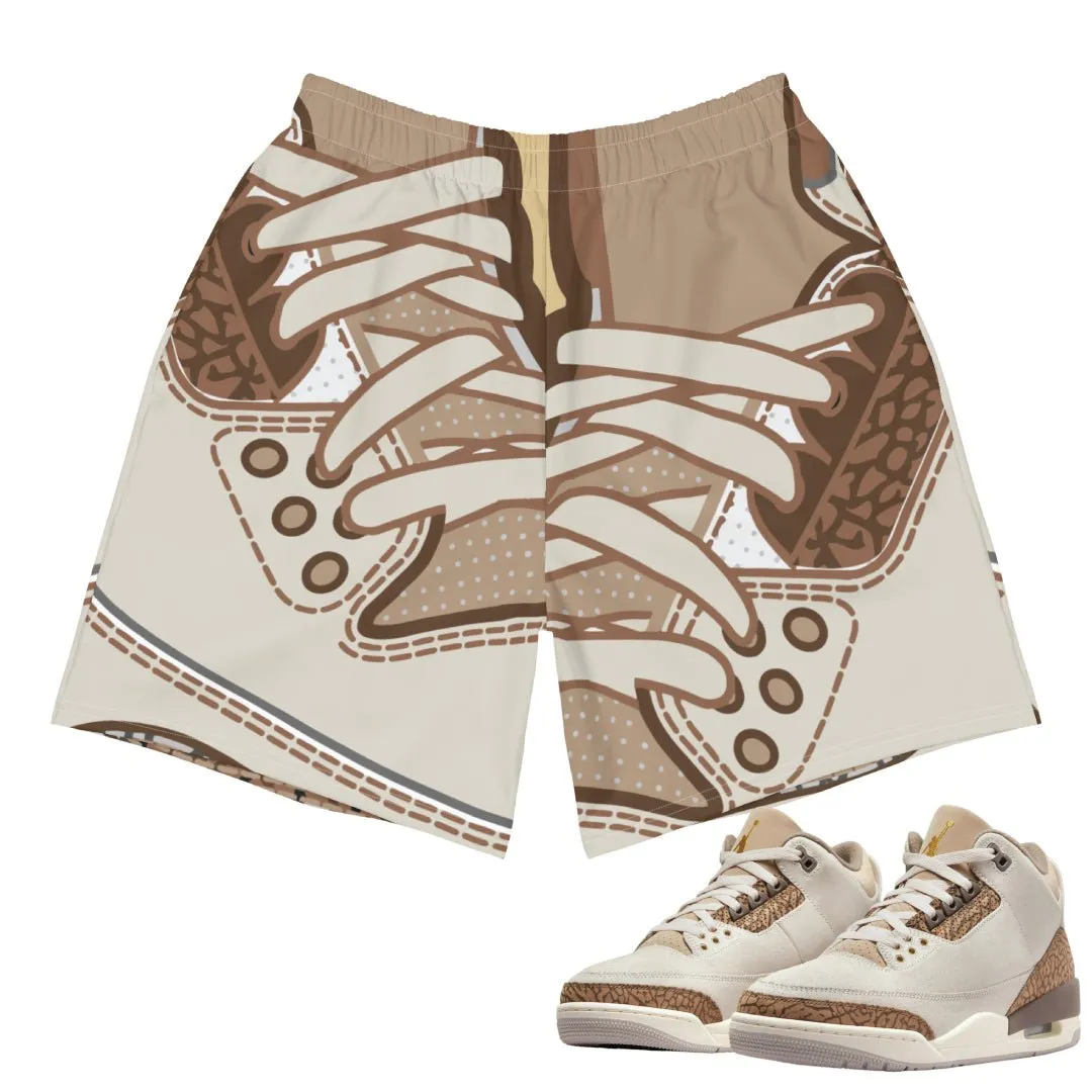 Mood Match Flexible shape Retro 3 "Orewood Palomino" Athletic Shorts