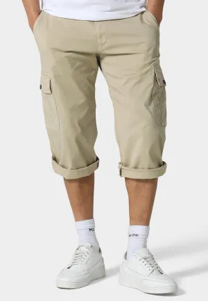 Sporty Comfort Hykeham Beige Cargo Shorts