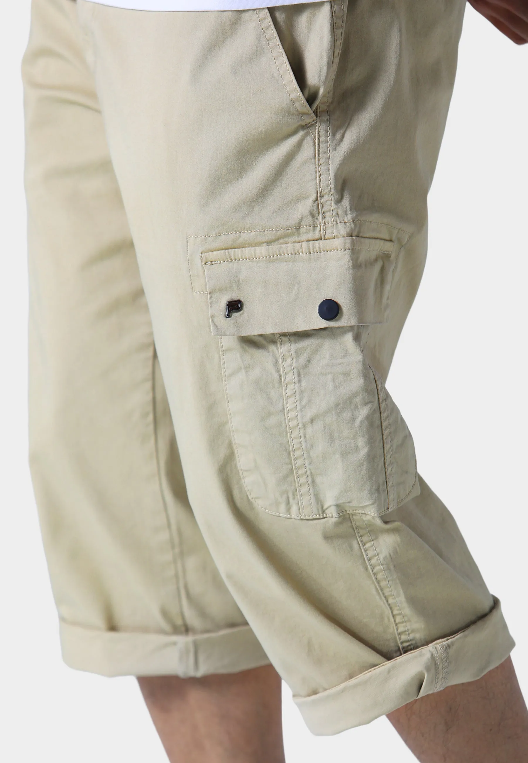 Casual Look Hykeham Beige Cargo Shorts