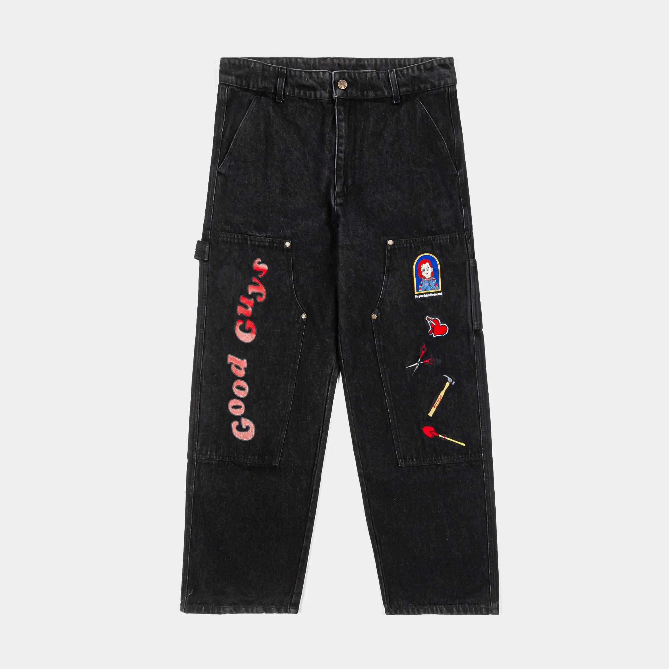 SP x Chucky Good Guys Double Knee Mens Pants (Black/Red) Layered Protection Essential Wearable