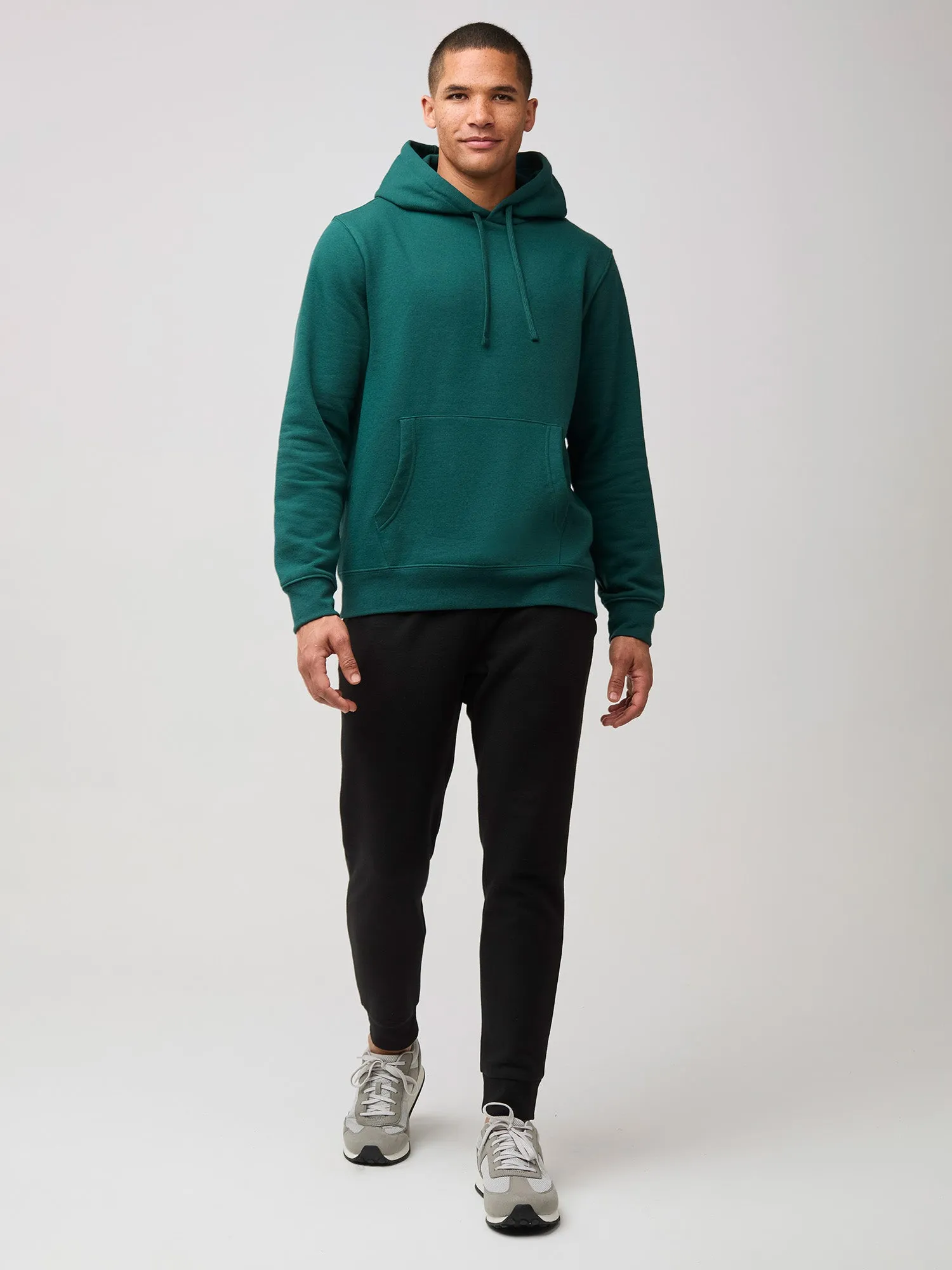 Dark Emerald Pullover Hoodie surfing suitable shrink-resistant