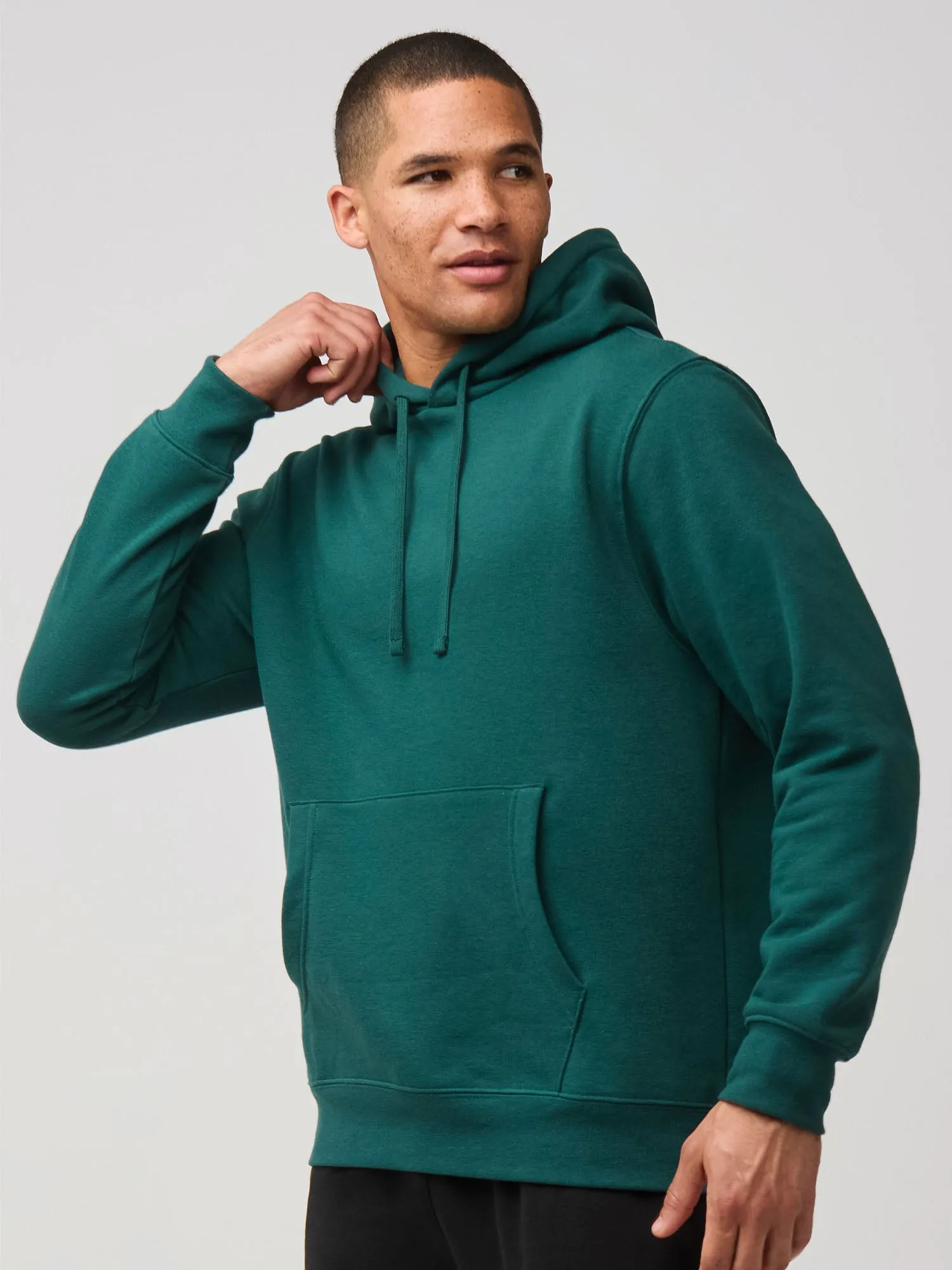 Dark Emerald Pullover Hoodie Cozy Choice