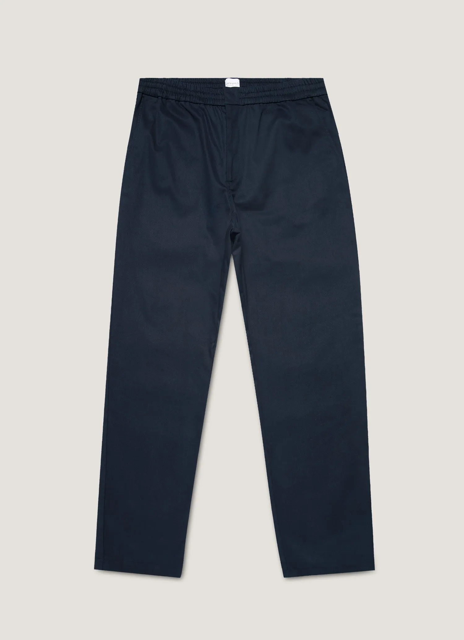 Modern Utility Men's Cotton Cashmere Drawstring Trouser in Navy