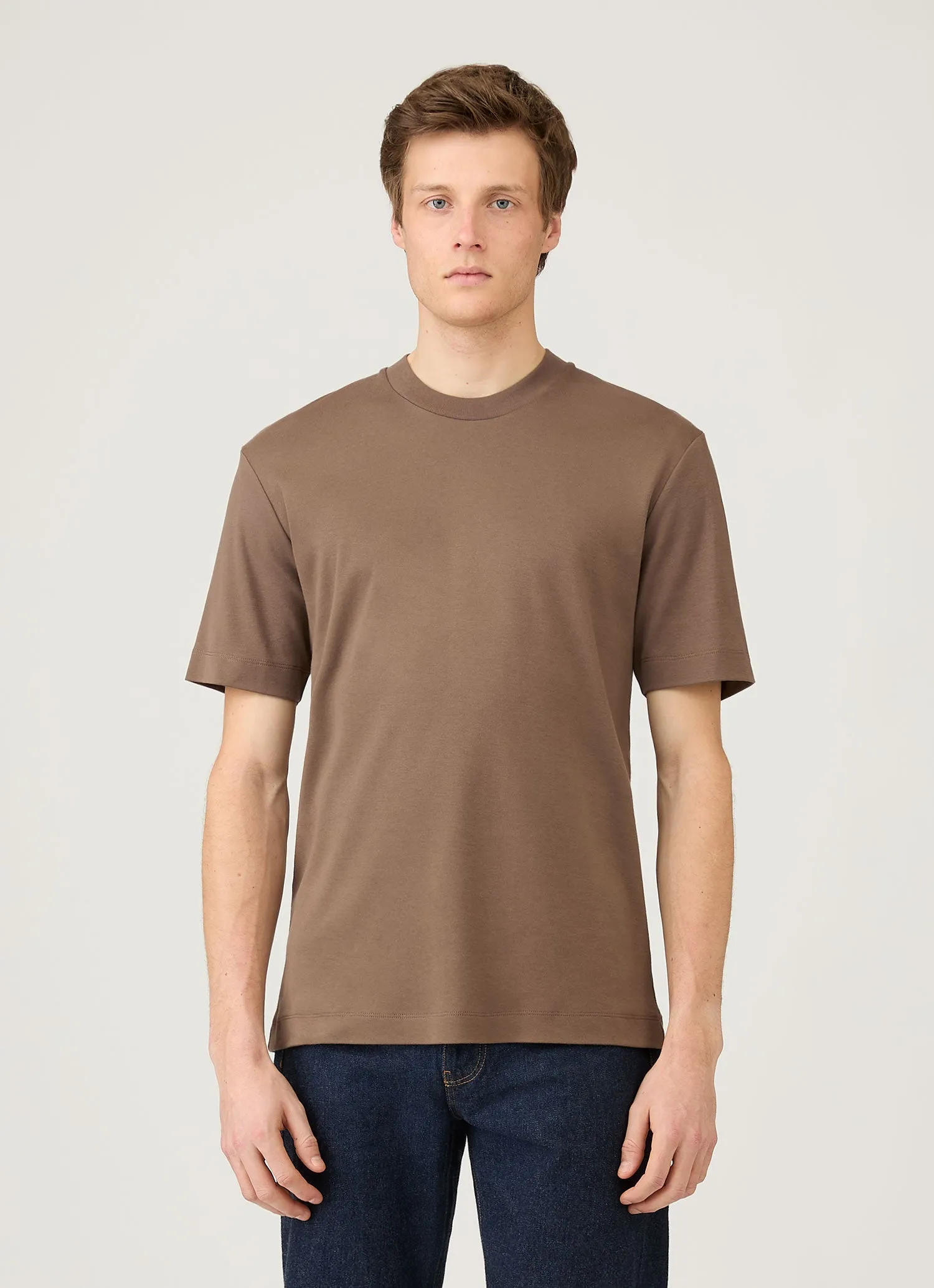 City Smart Pastel color Men's Relaxed Fit Heavyweight T-shirt in Bark